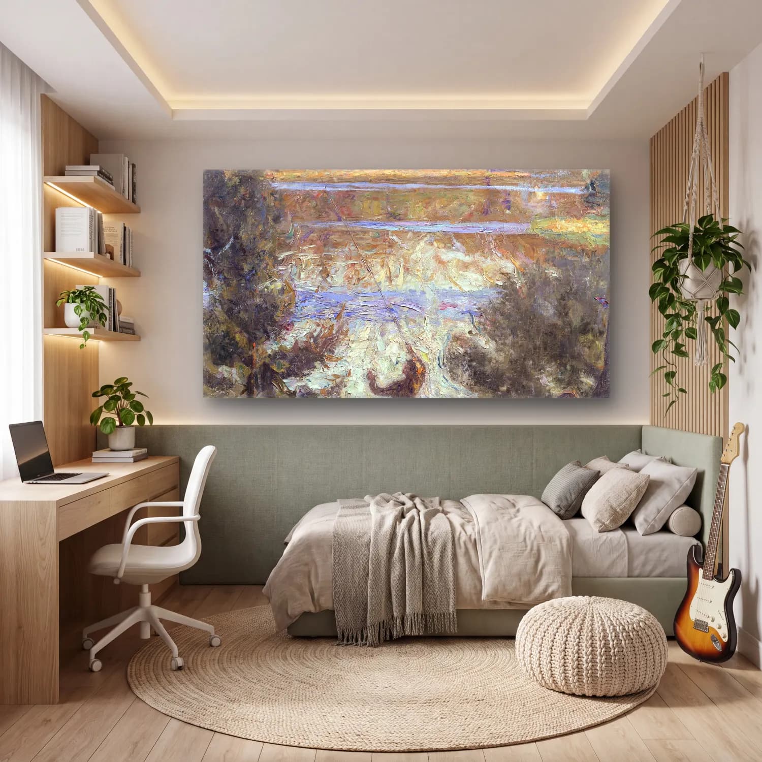 Richard Bergh – Park Landscape, Tyresö cam tablo — genç odasında