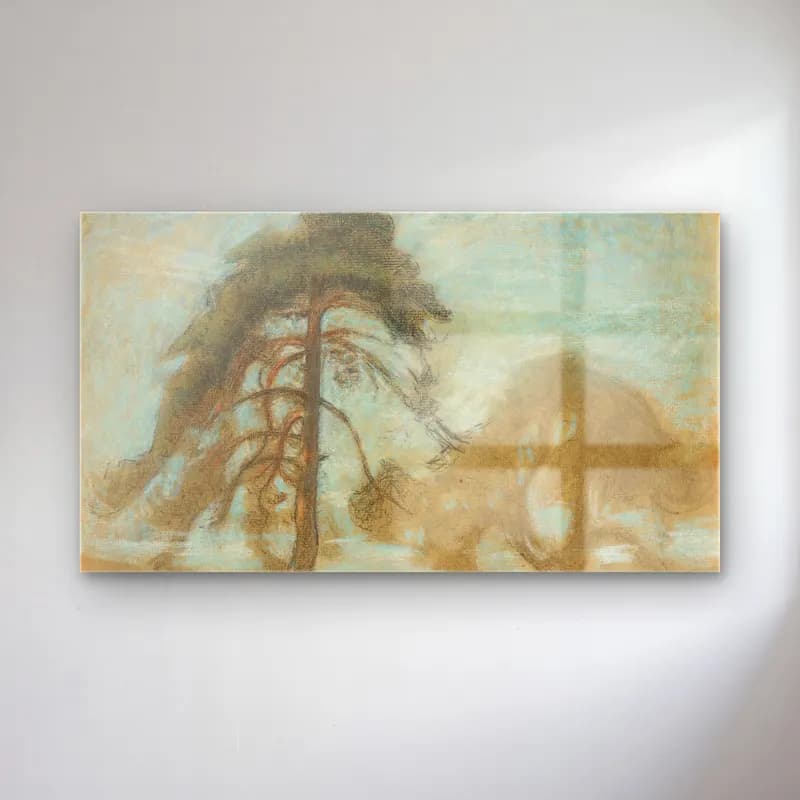 Richard Bergh – Pine Trees Tyresö cam tablo — Richard Bergh – Pine Trees Tyresö — empresyonist orman