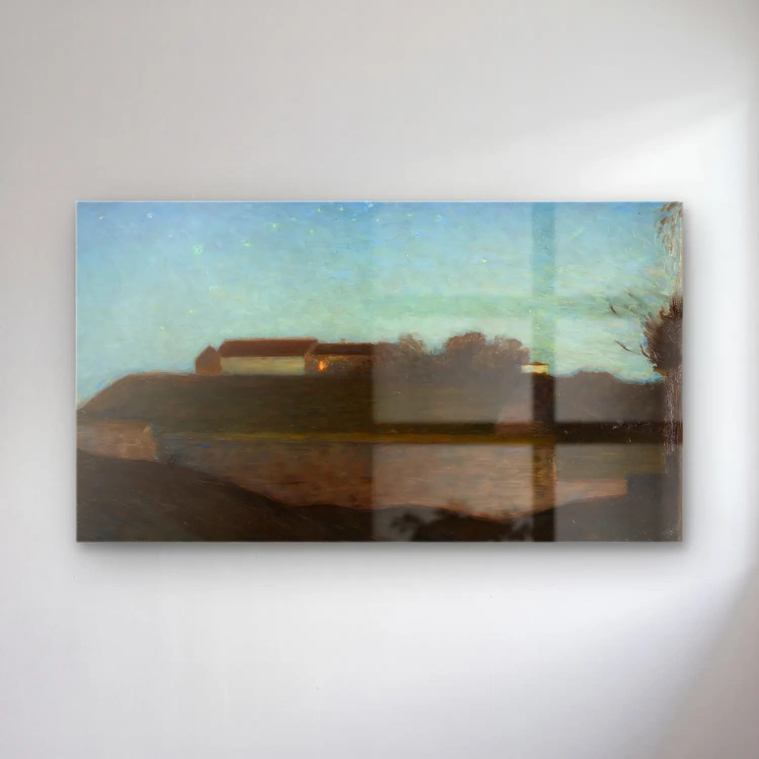 Richard Bergh – The Fortress of Varberg cam tablo — Richard Bergh – The Fortress of Varberg — empresyonist kır evi