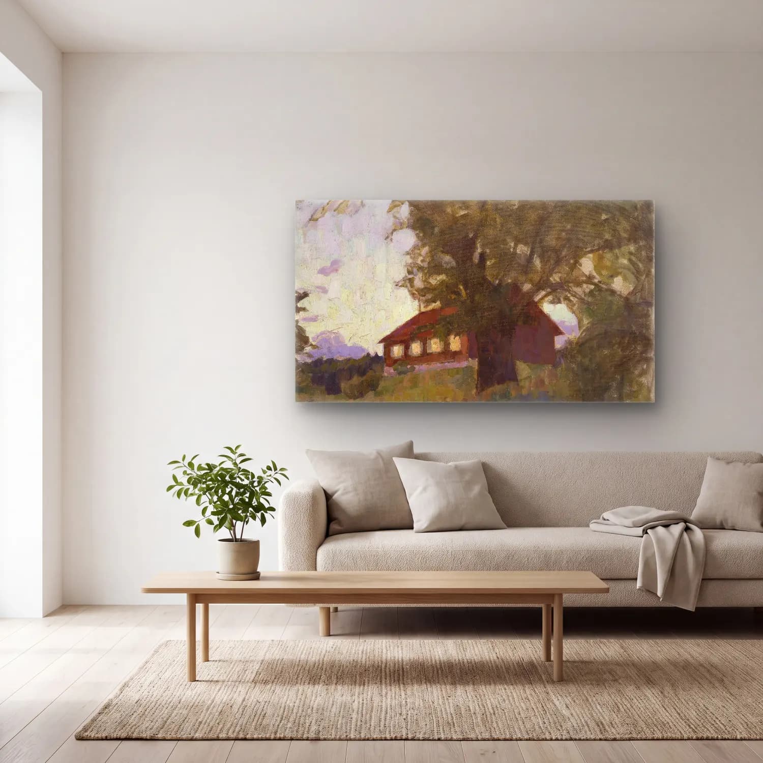 Richard Bergh – The Verger’s House at Tyresö cam tablo — açık renk salonda