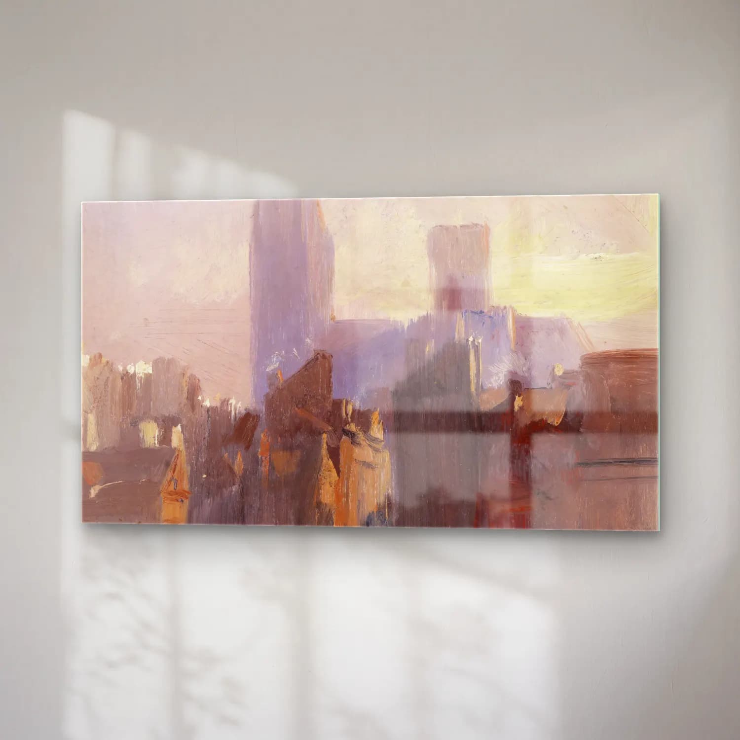 Richard Parkes Bonington – Rouen Cathedral, Sunrise cam tablo — sağ açıdan görünüm