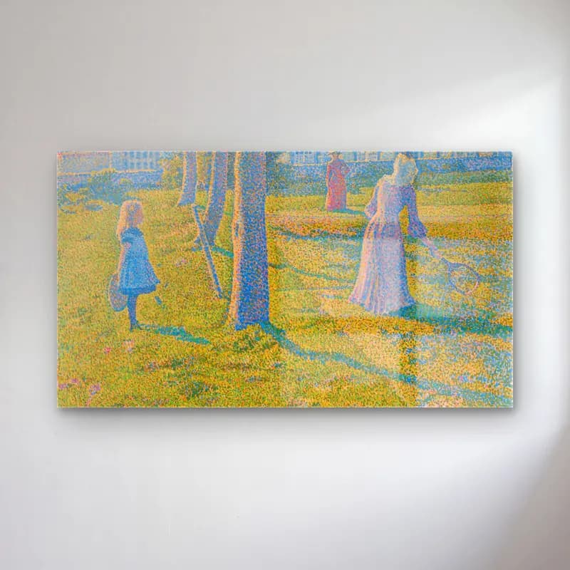 Theo van Rysselberghe – Theo van Rysselberghe - À Thuin ou La Partie de tennis cam tablo — Theo van Rysselberghe – Theo van Rysselberghe - À Thuin ou La Partie de tennis — empresyonist lavanta tarlası