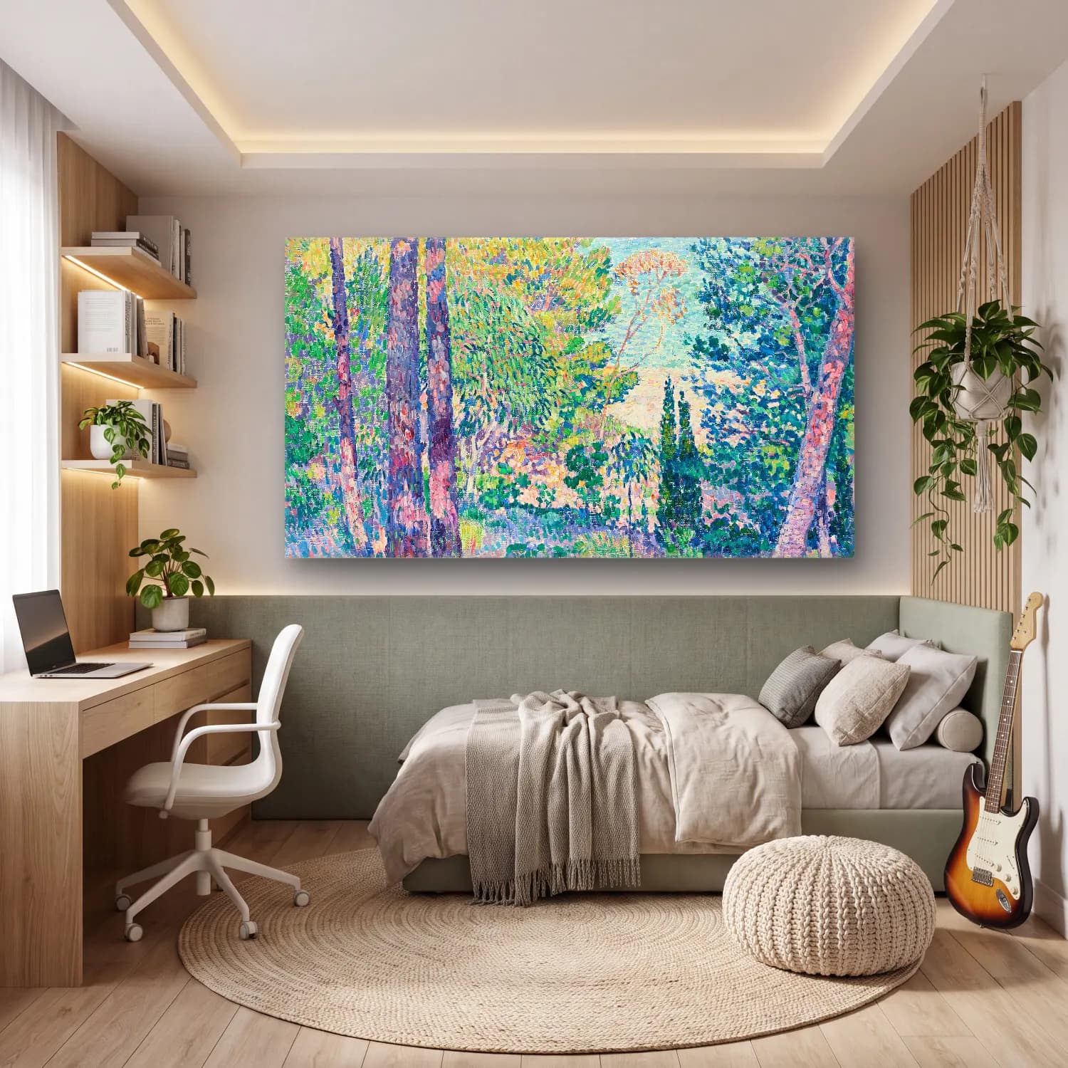 Theo van Rysselberghe – Theo van Rysselberghe - Eucalyptus à Cavalière cam tablo — genç odasında
