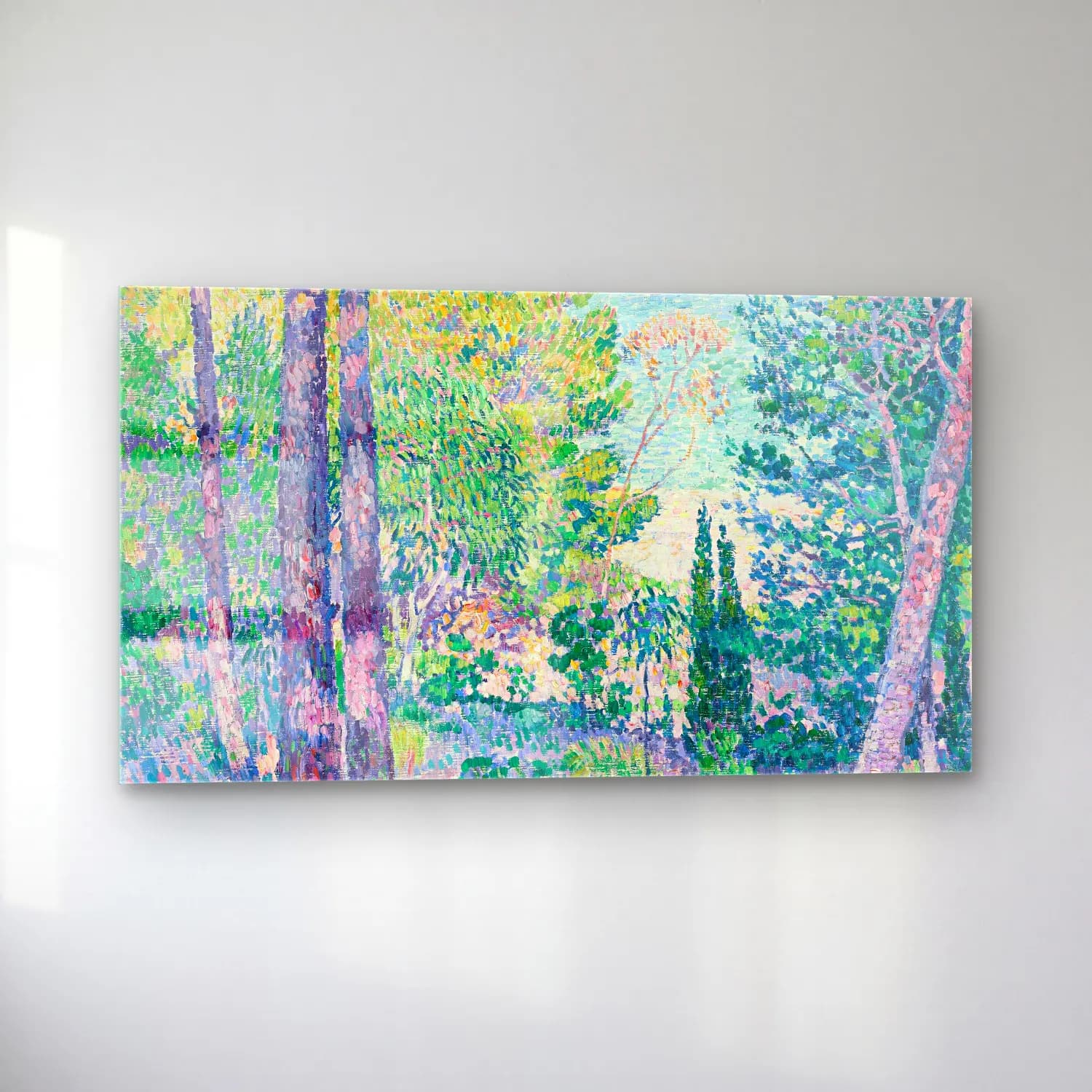 Theo van Rysselberghe – Theo van Rysselberghe - Eucalyptus à Cavalière cam tablo — sol açıdan görünüm