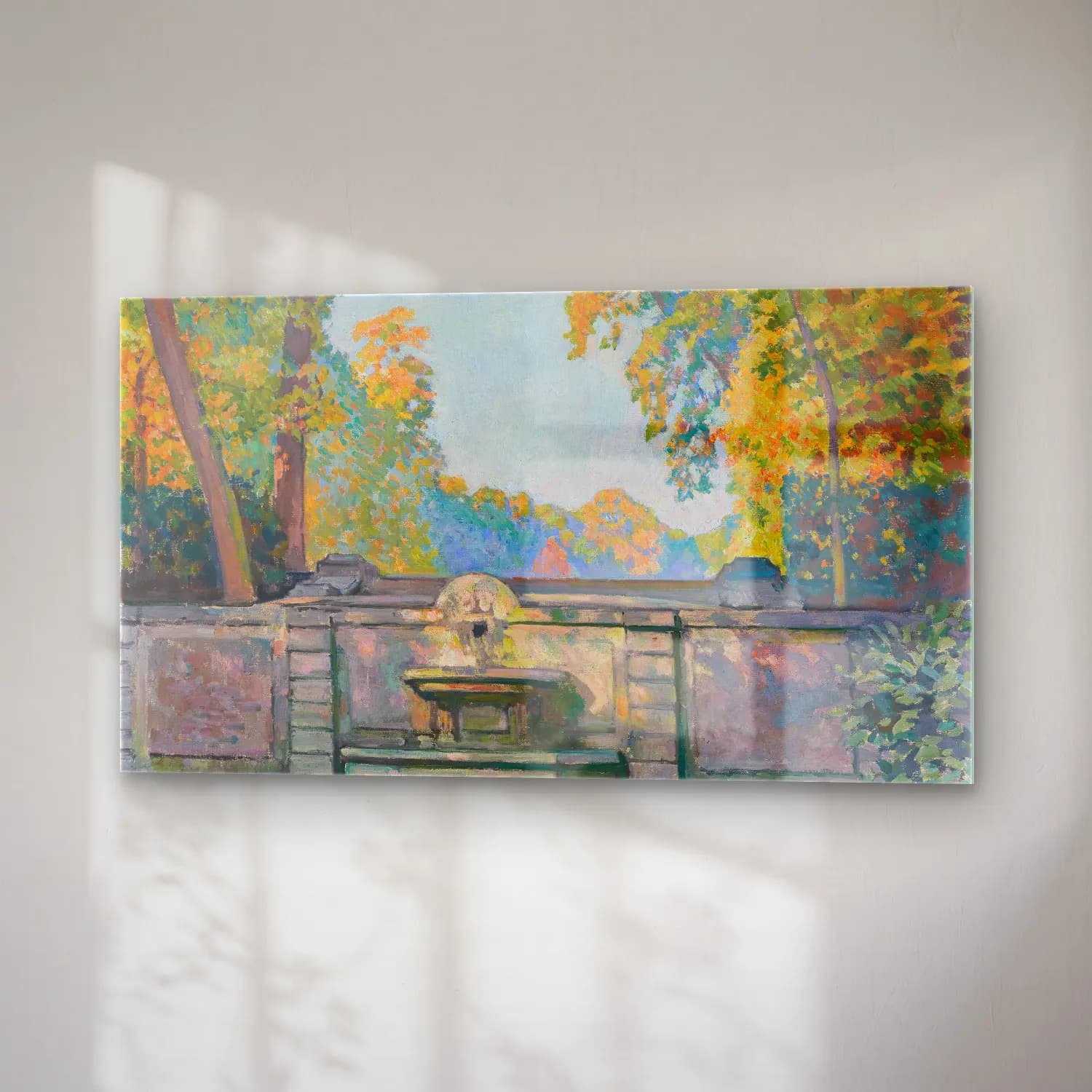 Theo van Rysselberghe – Theo van Rysselberghe - La Fontaine cam tablo — sağ açıdan görünüm