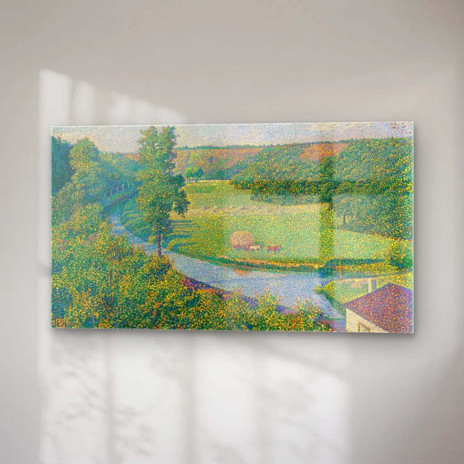 Theo van Rysselberghe – Theo van Rysselberghe - La Vallée De La Sambre cam tablo — sağ açıdan görünüm
