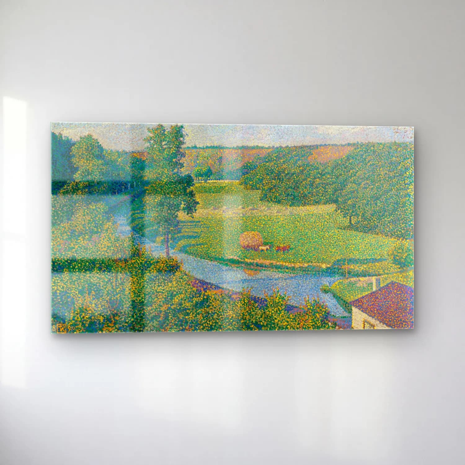 Theo van Rysselberghe – Theo van Rysselberghe - La Vallée De La Sambre cam tablo — sol açıdan görünüm