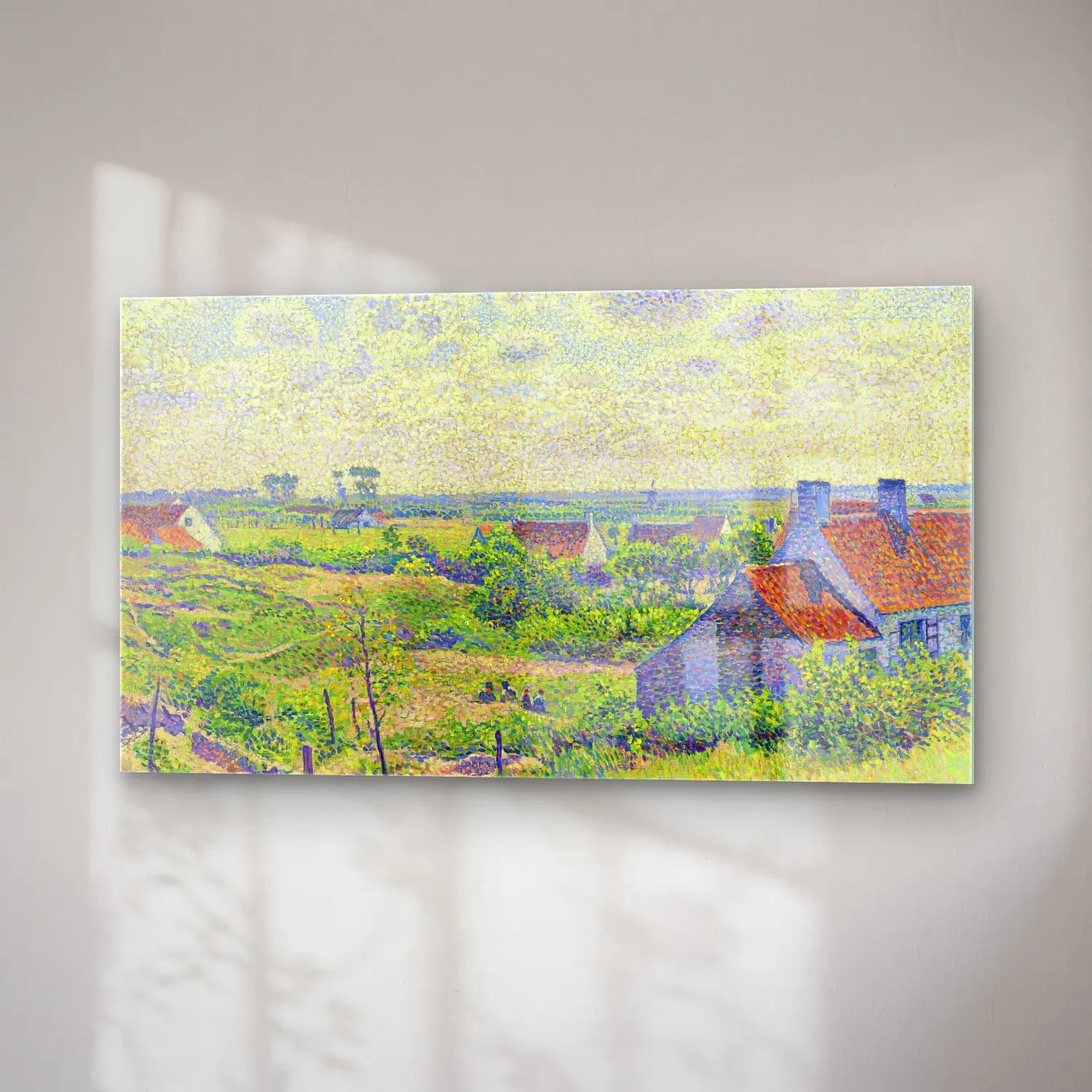 Theo van Rysselberghe – Theo van Rysselberghe - Paysage Avec Maisons cam tablo — sağ açıdan görünüm