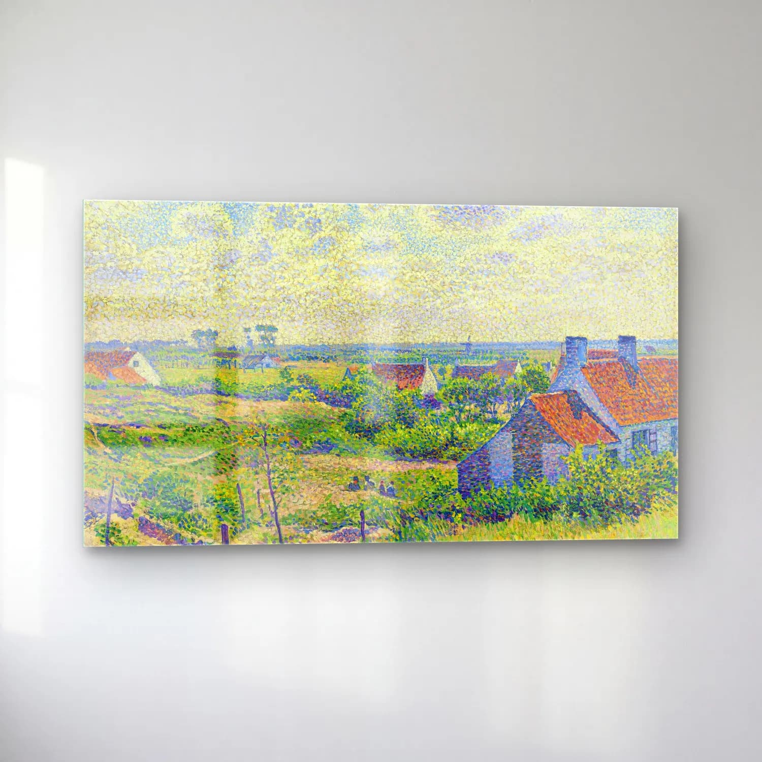 Theo van Rysselberghe – Theo van Rysselberghe - Paysage Avec Maisons cam tablo — sol açıdan görünüm