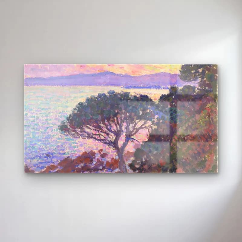 Theo van Rysselberghe – Theo van Rysselberghe - Pine-Tree near the Mediterranean… cam tablo — Theo van Rysselberghe – Theo van Rysselberghe - Pine-Tree near the Mediterranean… — empresyonist i̇talyan sahili