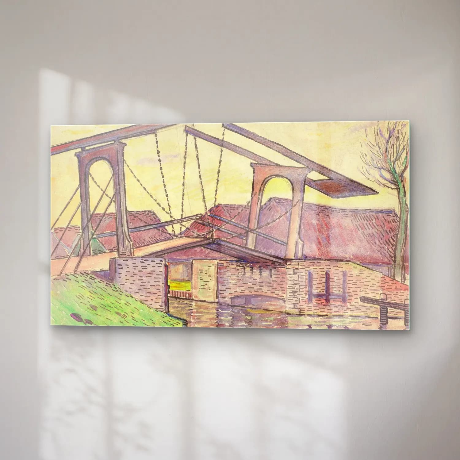 Theo van Rysselberghe – Theo van Rysselberghe - Pont en Hollande cam tablo — sağ açıdan görünüm