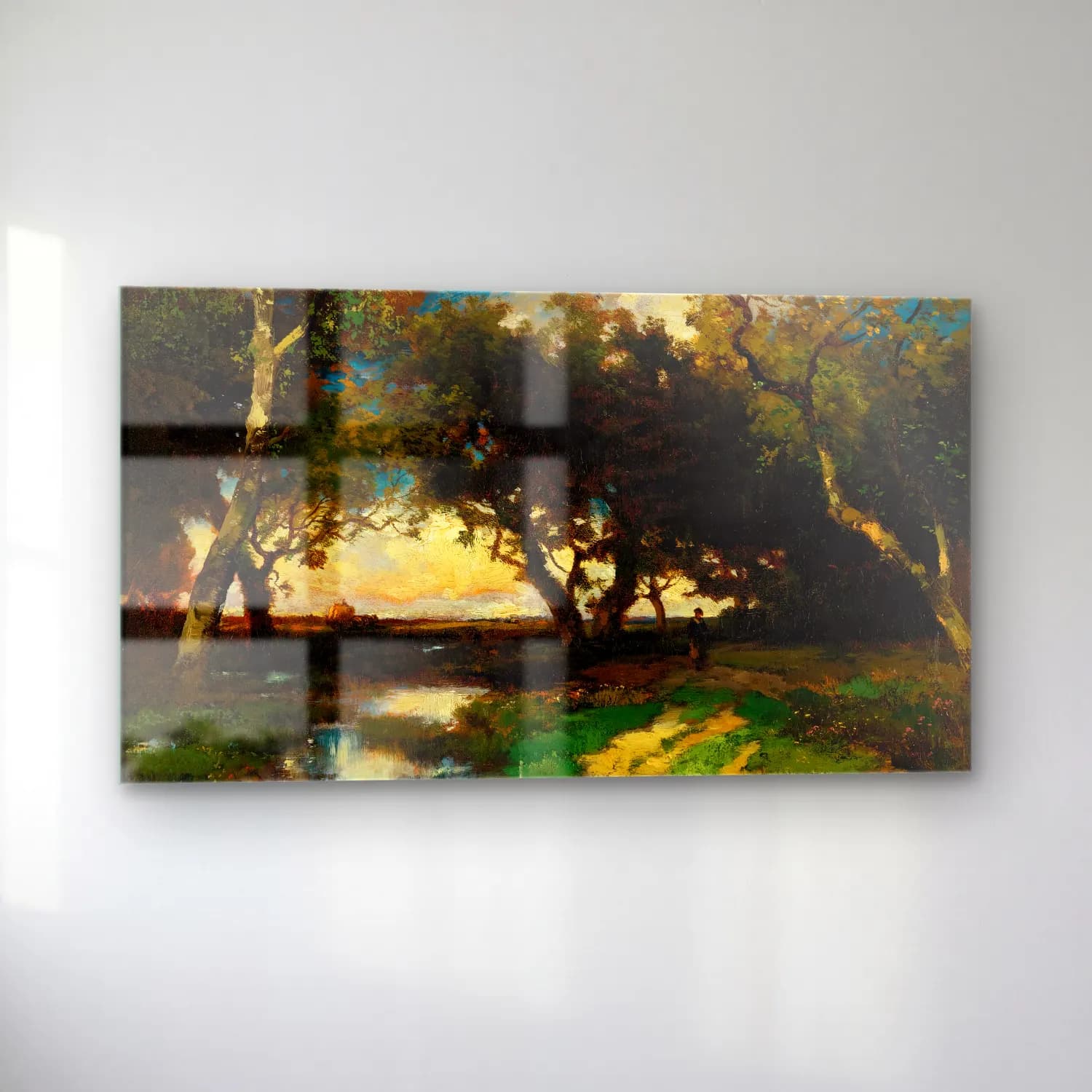 Thomas Moran – Under The Trees cam tablo — sol açıdan görünüm