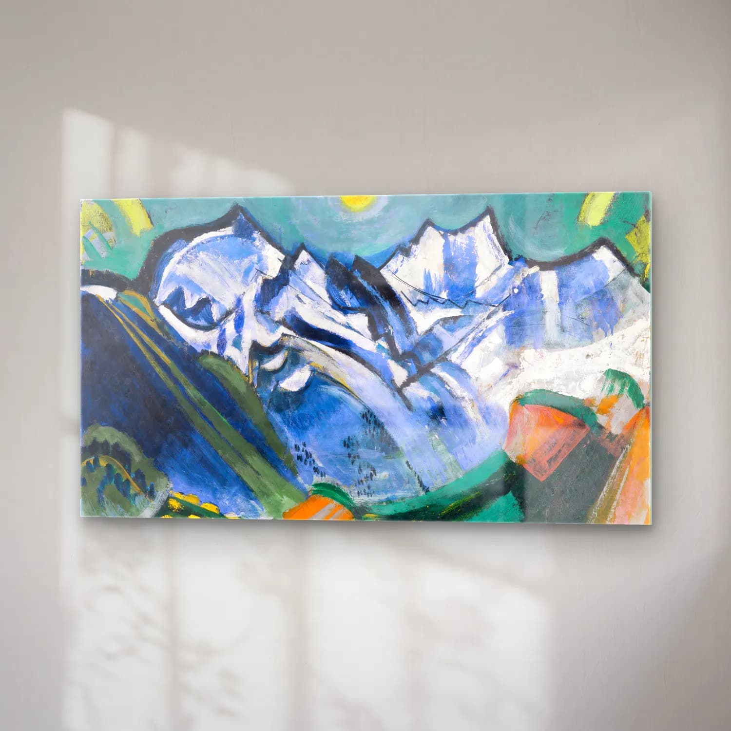 August Babberger – Hochgebirgslandschaft mit Scheerhorn cam tablo — sağ açıdan görünüm