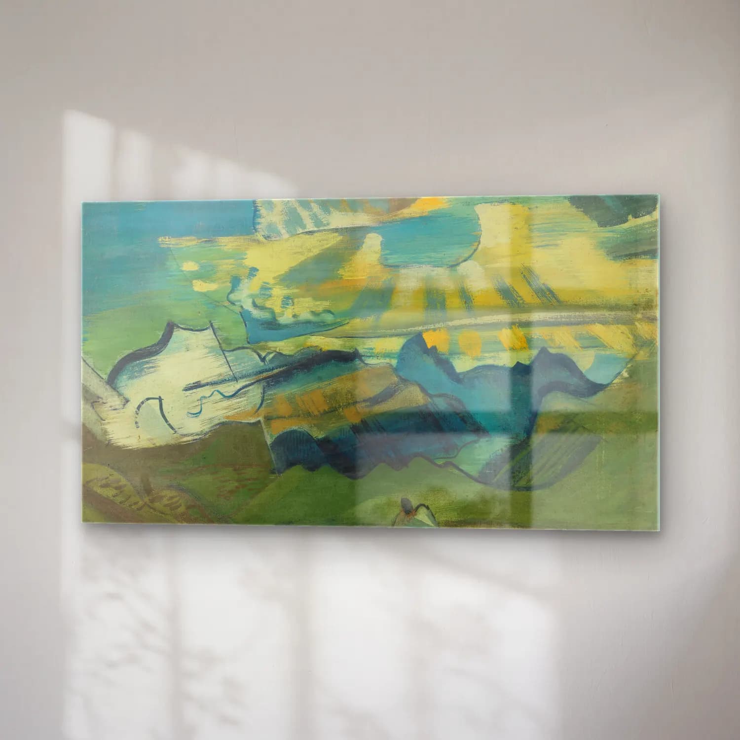 August Babberger – Landschaft mit liegendem Wanderer cam tablo — sağ açıdan görünüm