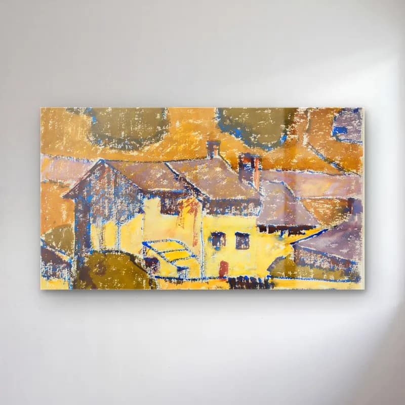 August Babberger – Stampa, Bergell cam tablo — August Babberger – Stampa, Bergell — empresyonist kır evi