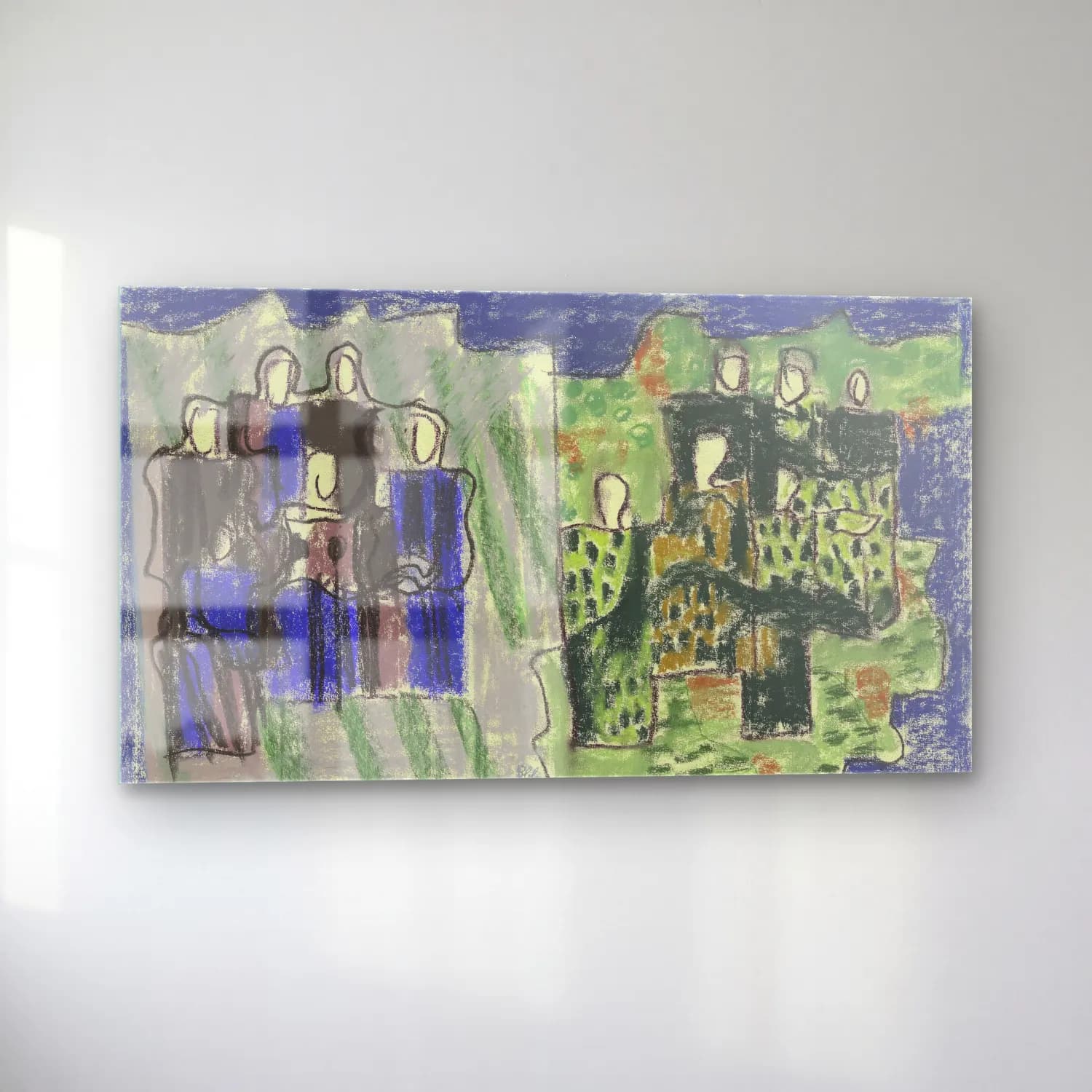 August Babberger – Two female groups cam tablo — sol açıdan görünüm