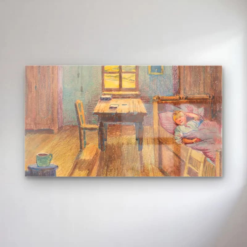 Empresyonist Vintage İç Mekân No. 7 cam tablo — Empresyonist Vintage İç Mekân No. 7 — empresyonist vintage i̇ç mekân