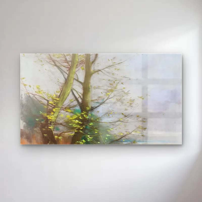 Karl Hagemeister – Herbst cam tablo — Karl Hagemeister – Herbst — yağlı boya sisli orman