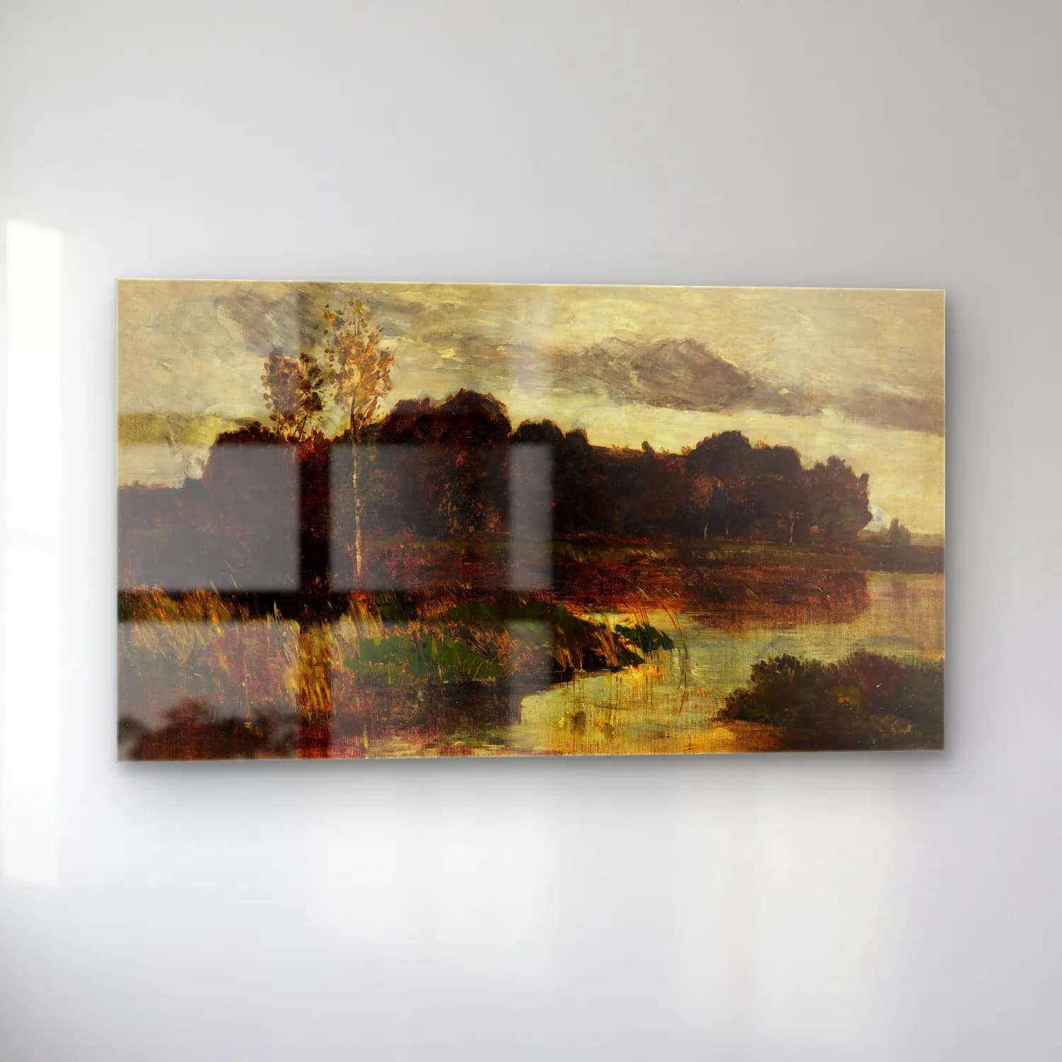 Karl Hagemeister – Märkische Landschaft cam tablo — sol açıdan görünüm