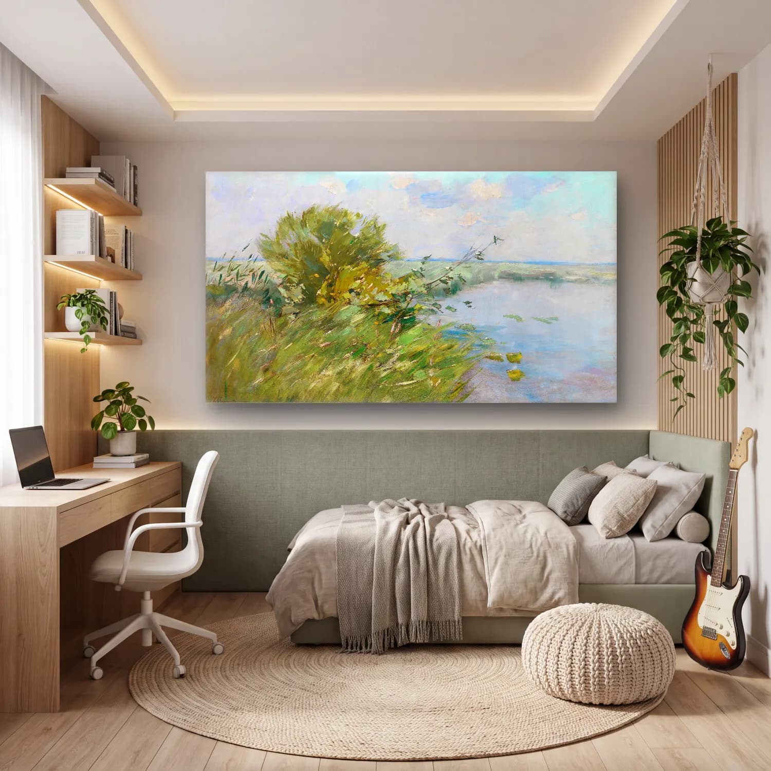 Karl Hagemeister – Märkische Seenlandschaft cam tablo — genç odasında