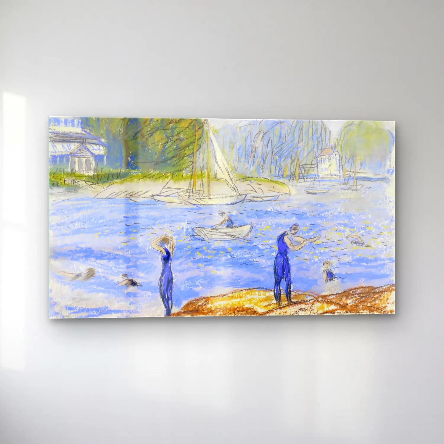 William James Glackens – Bathers, Annisquam cam tablo — sol açıdan görünüm