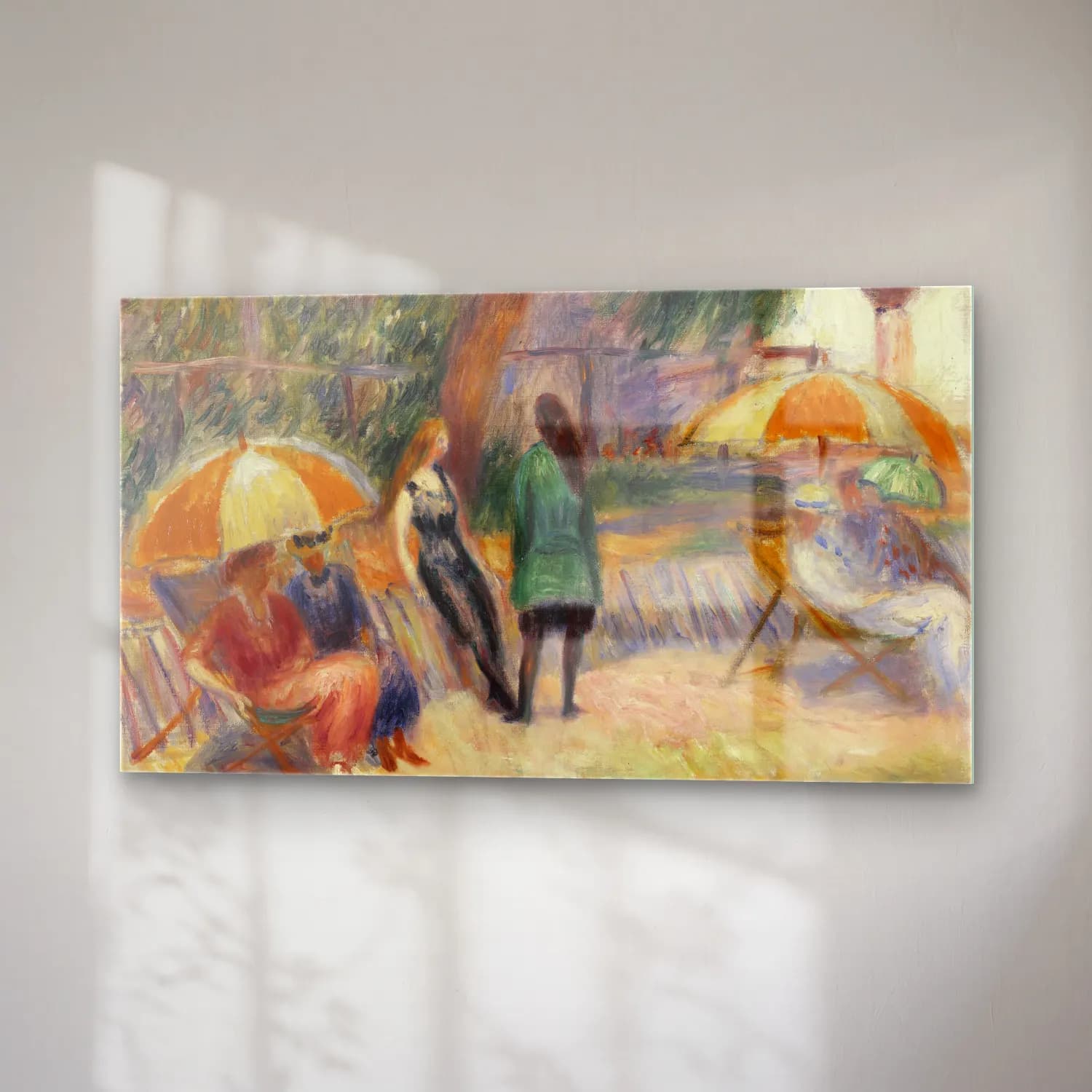 William James Glackens – Beach with Figures, Bellport cam tablo — sağ açıdan görünüm