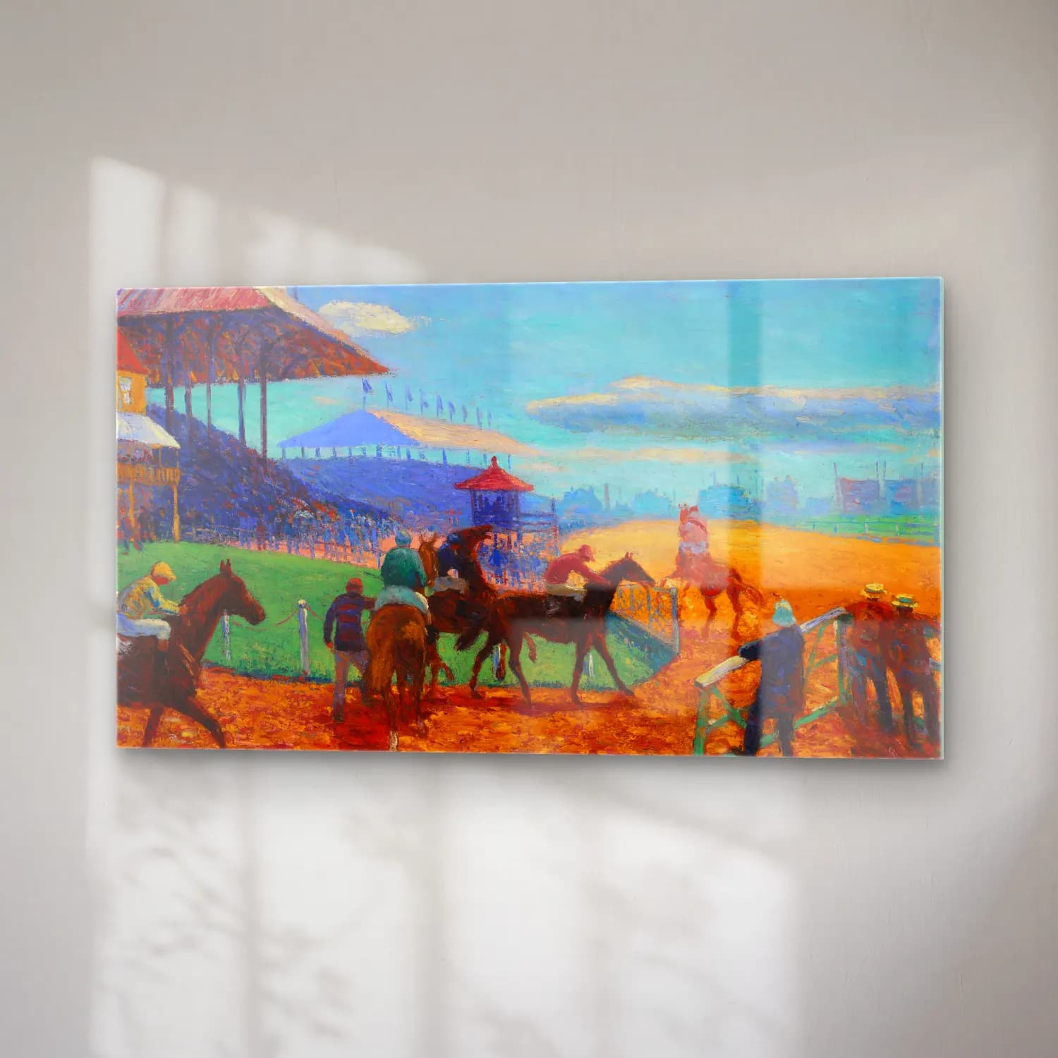 William James Glackens – Race Track cam tablo — sağ açıdan görünüm