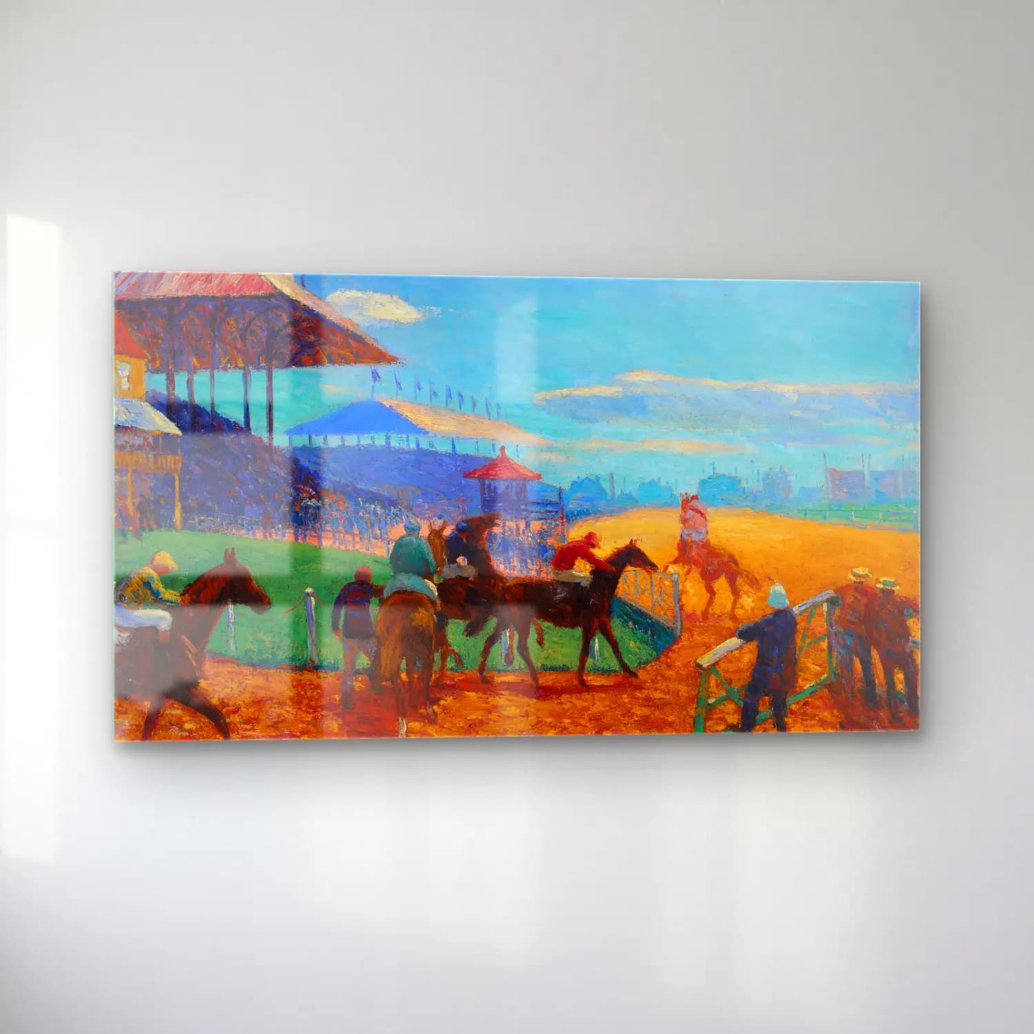 William James Glackens – Race Track cam tablo — sol açıdan görünüm