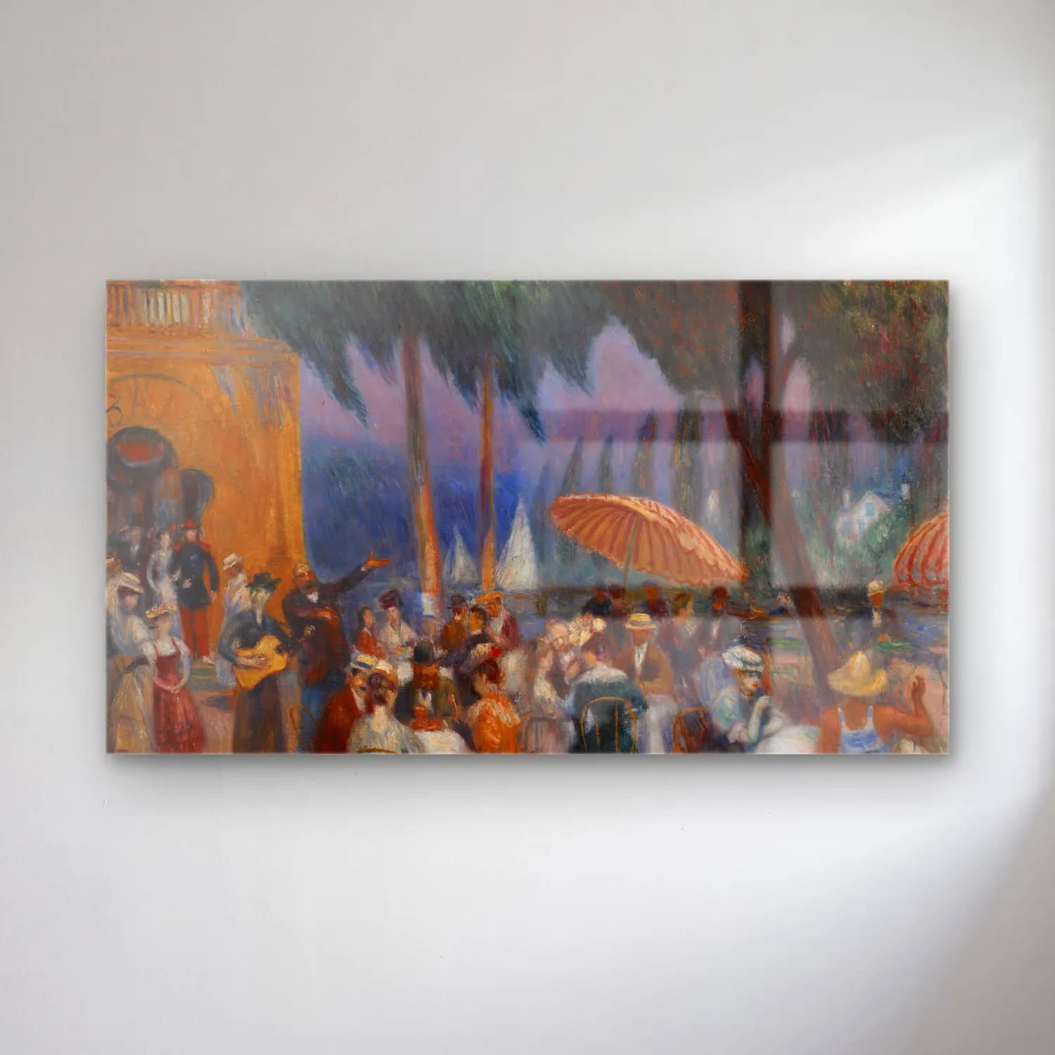 William James Glackens – Sunday on the Marne cam tablo — William James Glackens – Sunday on the Marne — empresyonist plaj şemsiyeleri