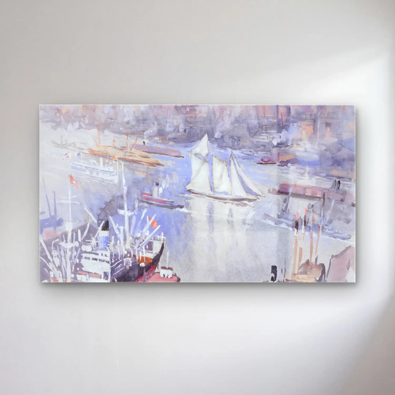 Joseph Pennell – The Schooner cam tablo — Joseph Pennell – The Schooner — suluboya liman ve tekneler