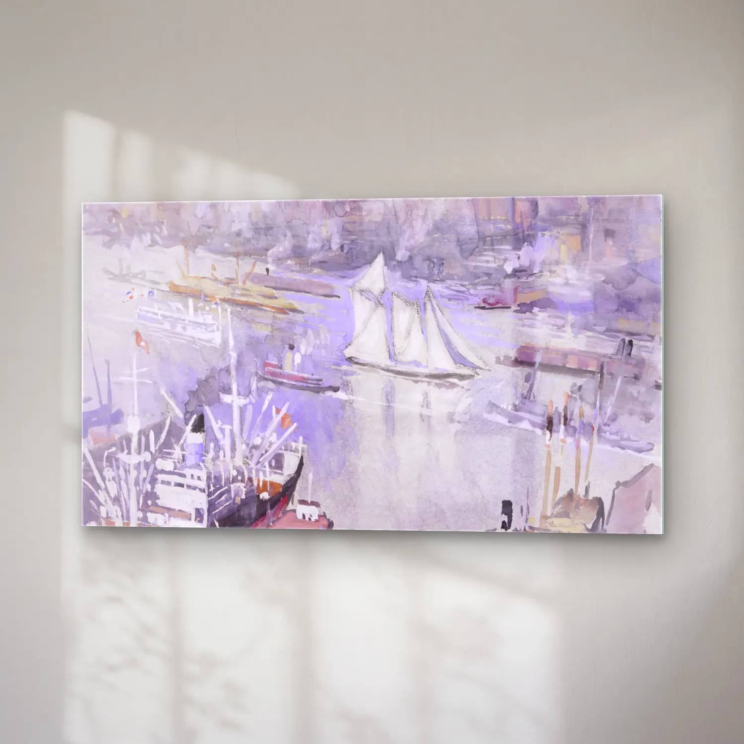 Joseph Pennell – The Schooner cam tablo — sağ açıdan görünüm