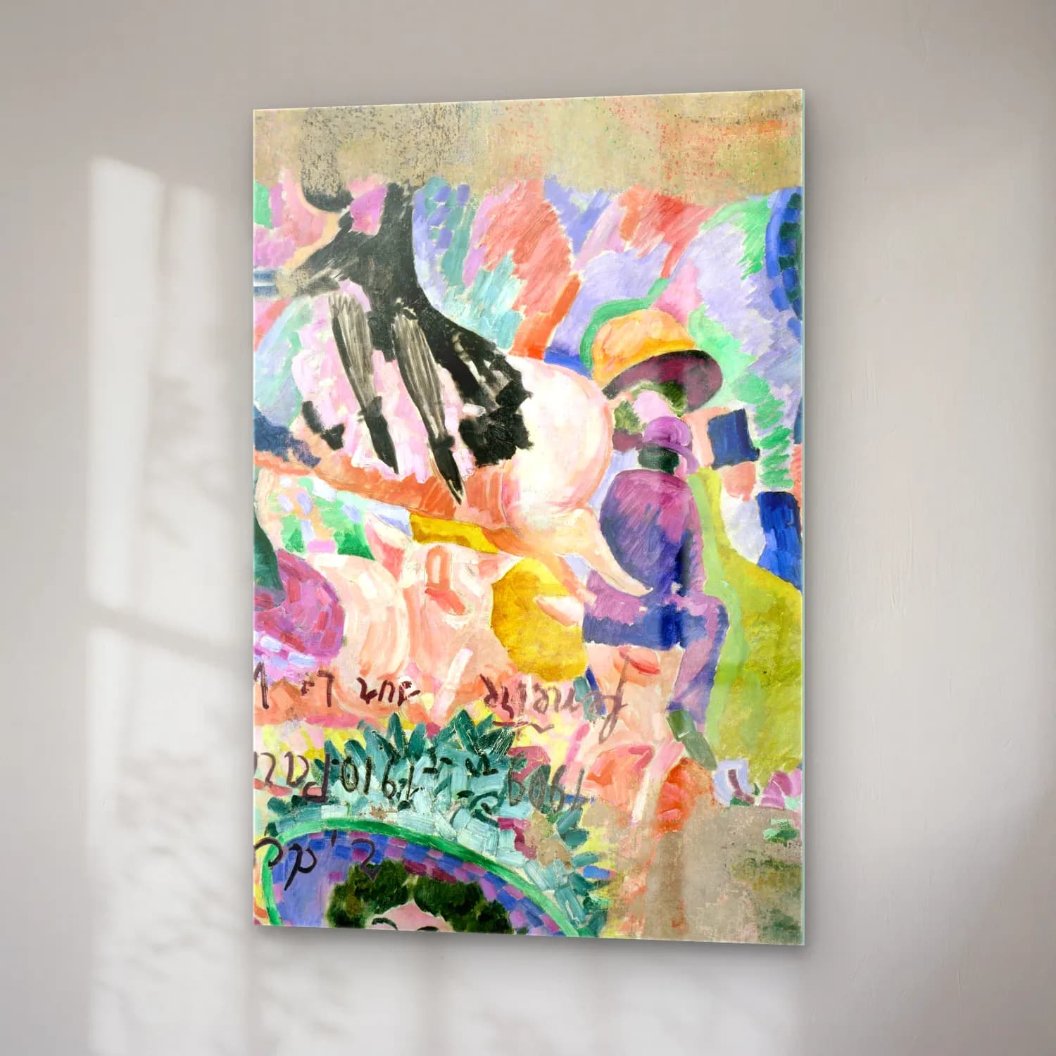 Robert Delaunay – Carousel of Pigs cam tablo — sağ açıdan görünüm