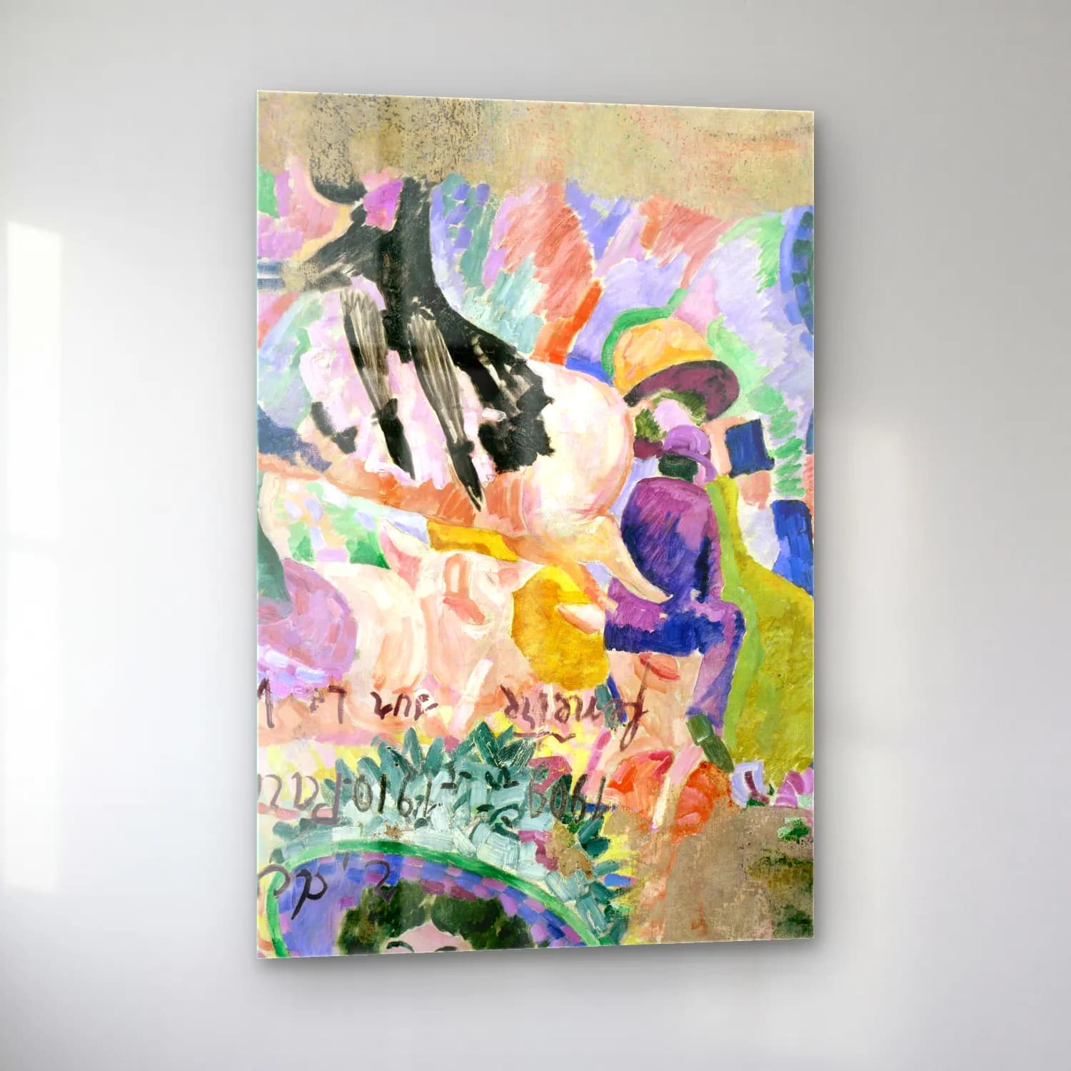 Robert Delaunay – Carousel of Pigs cam tablo — sol açıdan görünüm