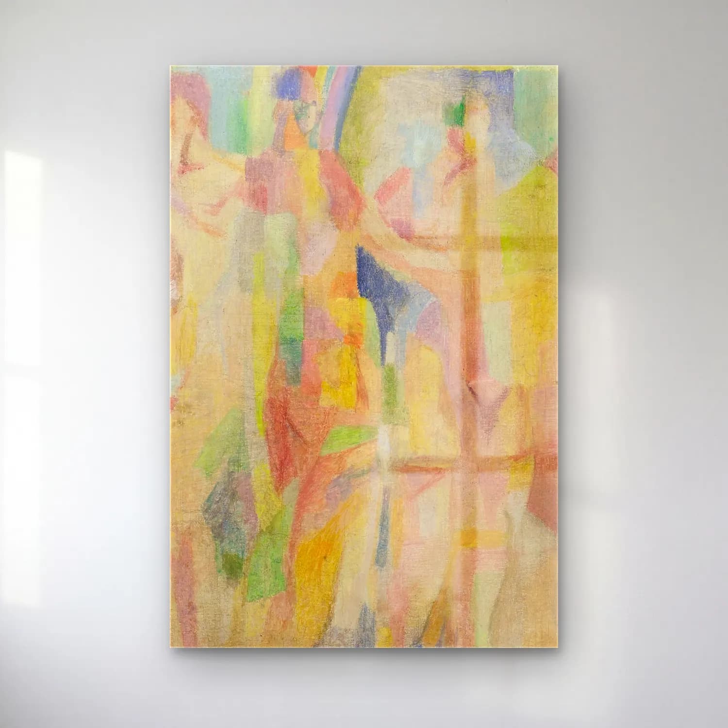 Robert Delaunay – La Ville De Paris, Esquisse cam tablo — Robert Delaunay – La Ville De Paris, Esquisse — modern soyut soyut formlar