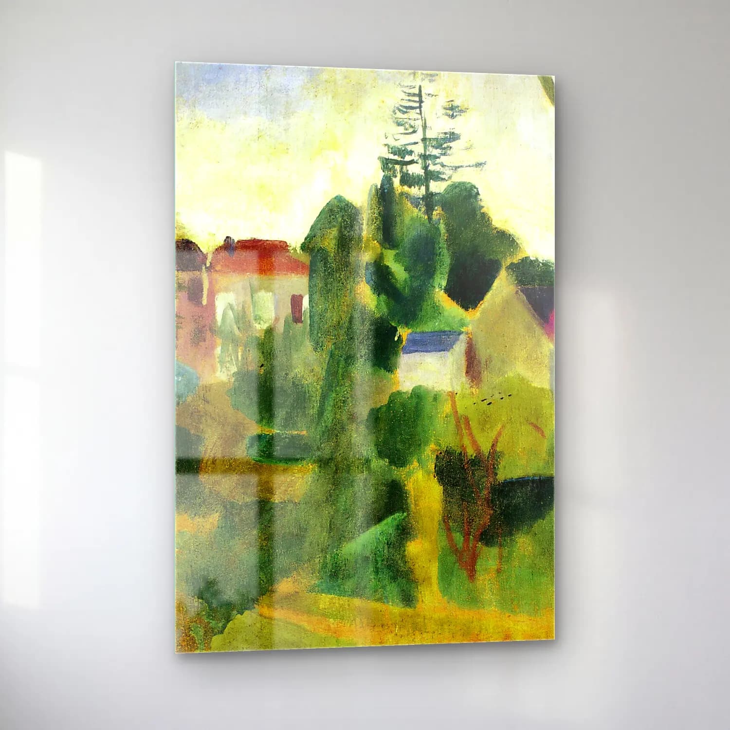 Robert Delaunay – Paysage Inachevé cam tablo — sol açıdan görünüm
