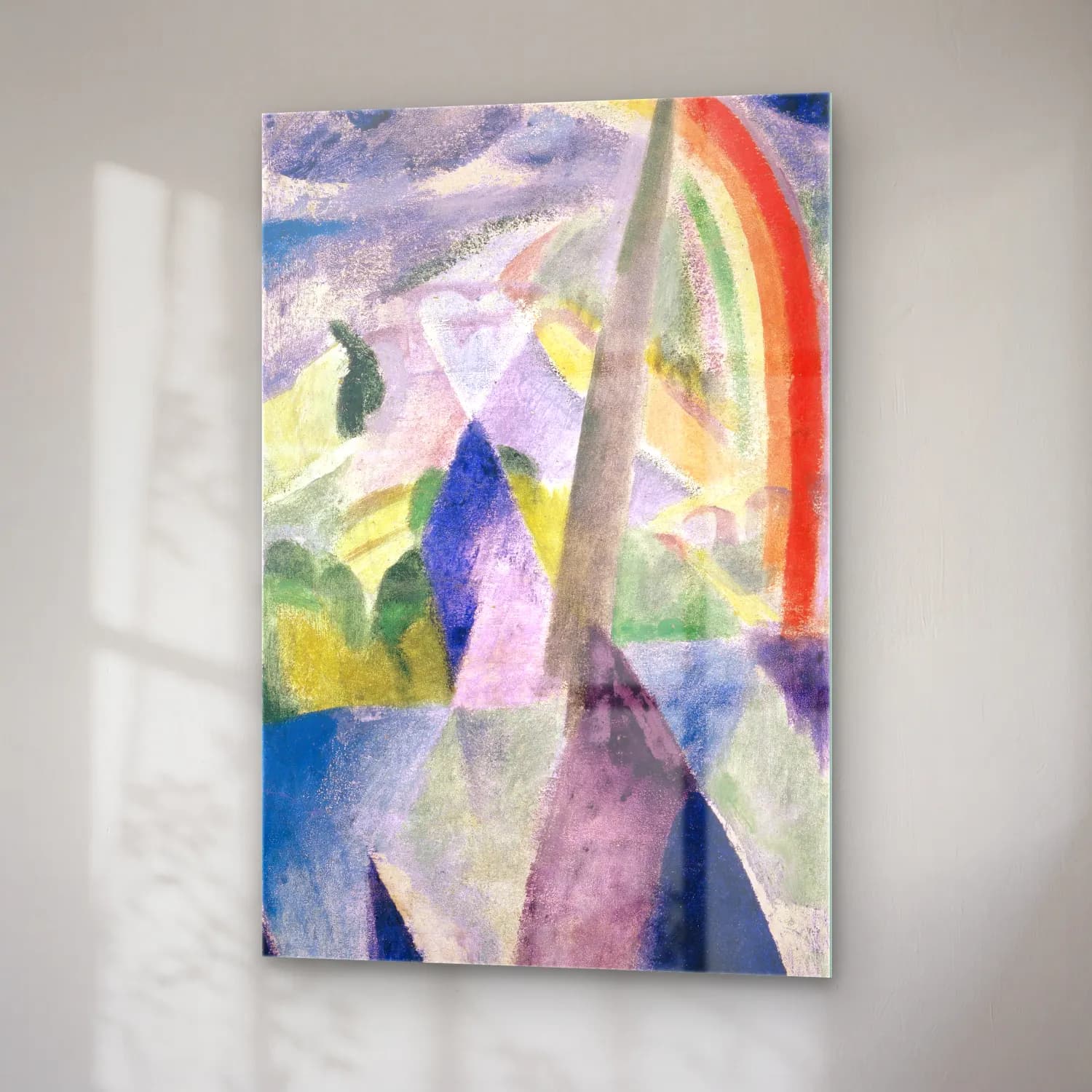 Robert Delaunay – The Spire of Notre-Dame (View of Paris, Notre-Dame) cam tablo — sağ açıdan görünüm