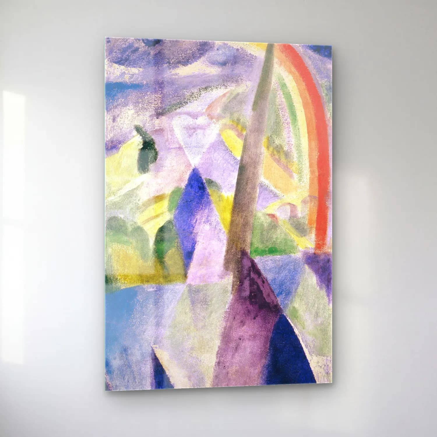 Robert Delaunay – The Spire of Notre-Dame (View of Paris, Notre-Dame) cam tablo — sol açıdan görünüm