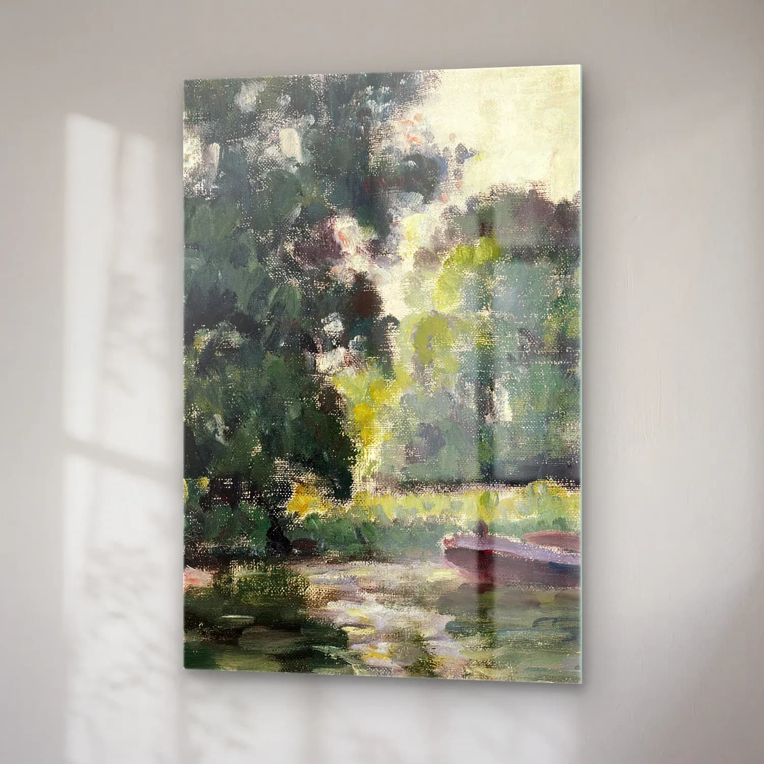 Alfred William Finch – Richmond, a River Landscape – Yeşil Tonlar cam tablo — sağ açıdan görünüm