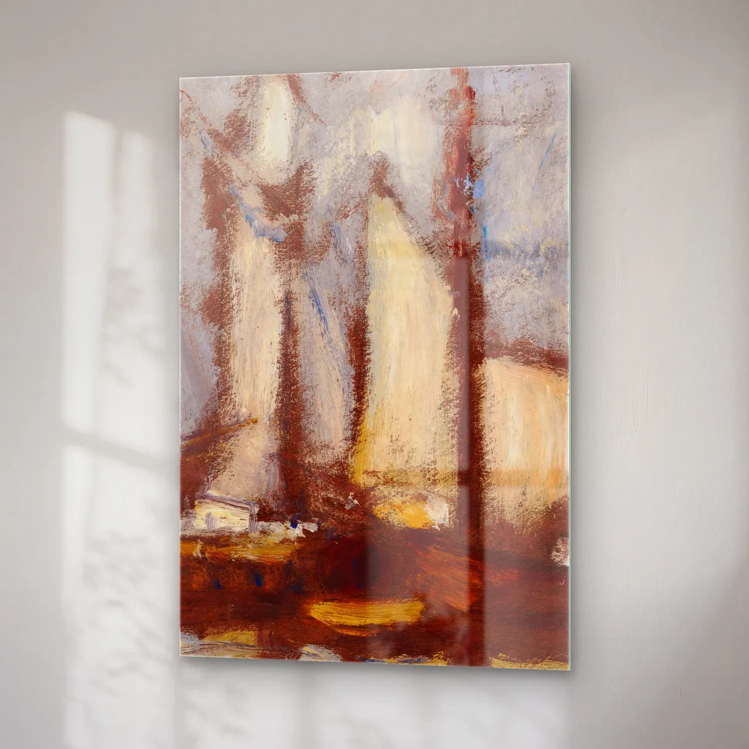 Alfred William Finch – Sailing Vessels – Bej Tonlar cam tablo — sağ açıdan görünüm