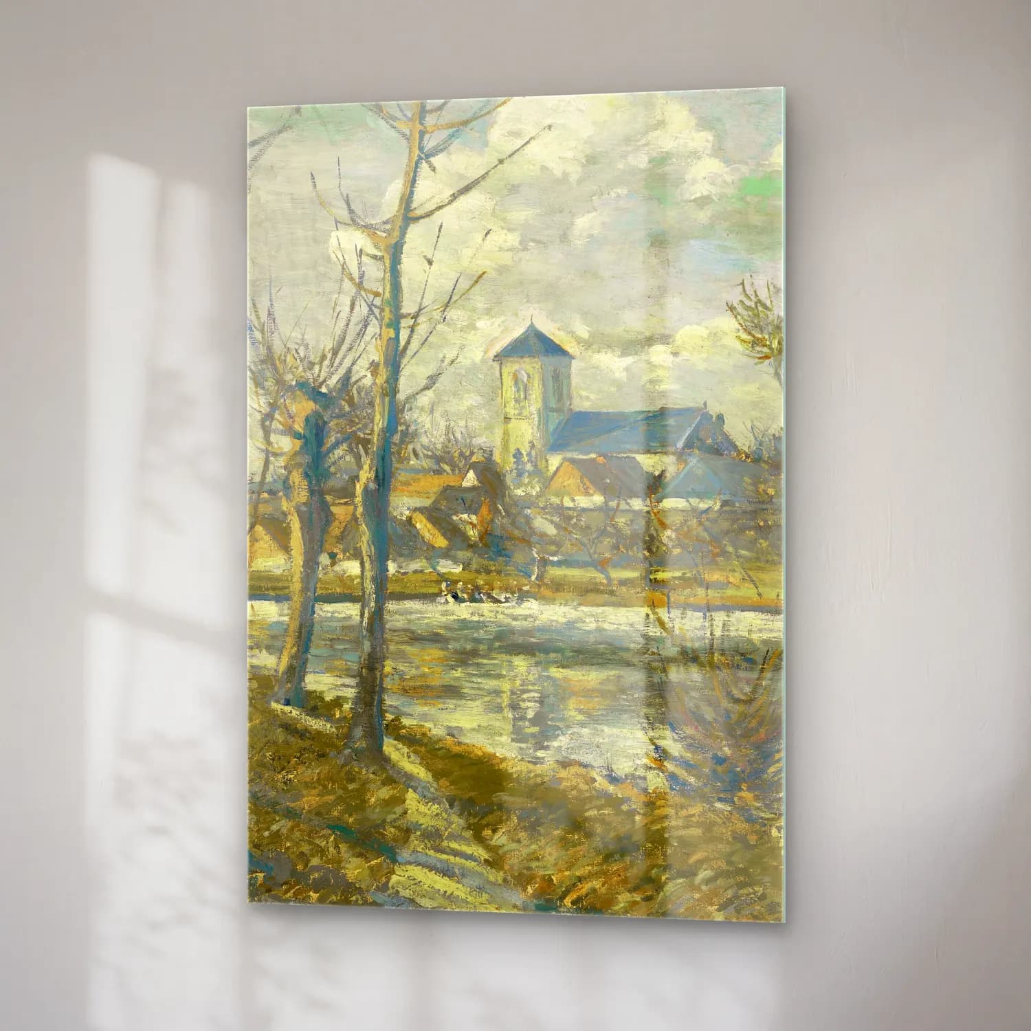 Albert Gleizes – Paysage de Picardie (circa 1903) cam tablo — sağ açıdan görünüm