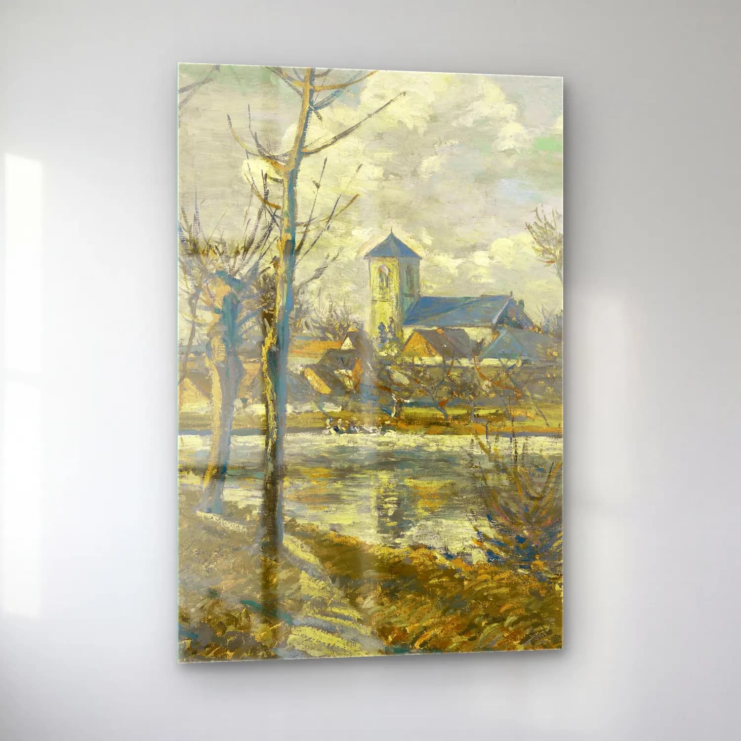Albert Gleizes – Paysage de Picardie (circa 1903) cam tablo — sol açıdan görünüm