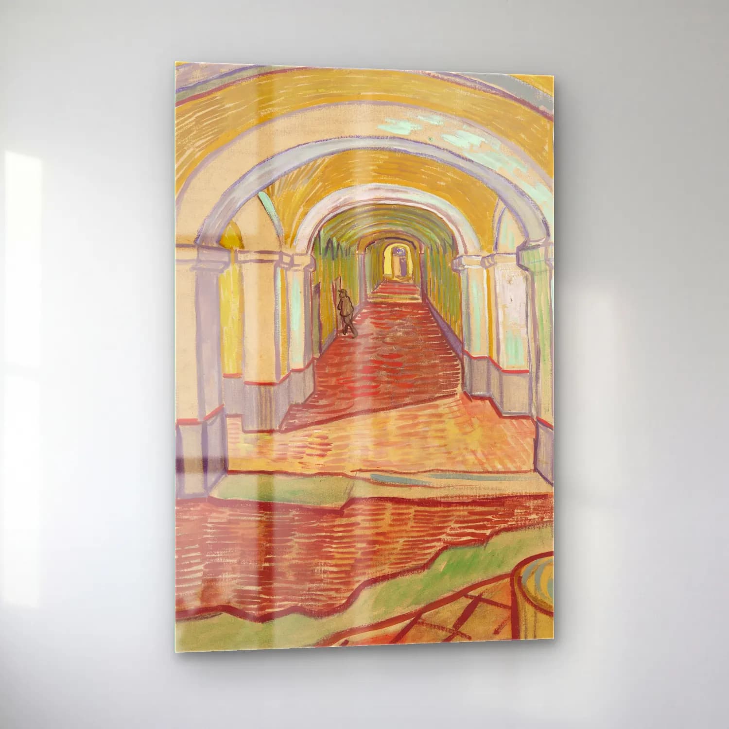 Vincent van Gogh – Corridor in the Asylum cam tablo — sol açıdan görünüm