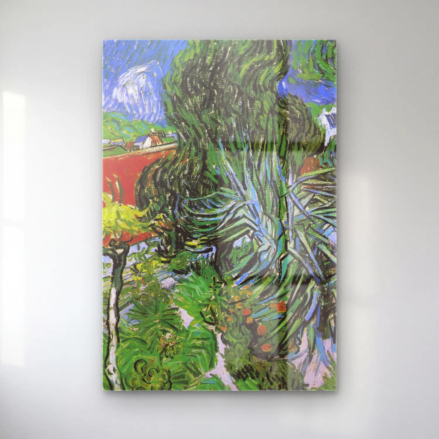 Vincent van Gogh – Doctor Gachet s Garden in Auvers cam tablo — Vincent van Gogh – Doctor Gachet s Garden in Auvers — empresyonist çiçek bahçesi