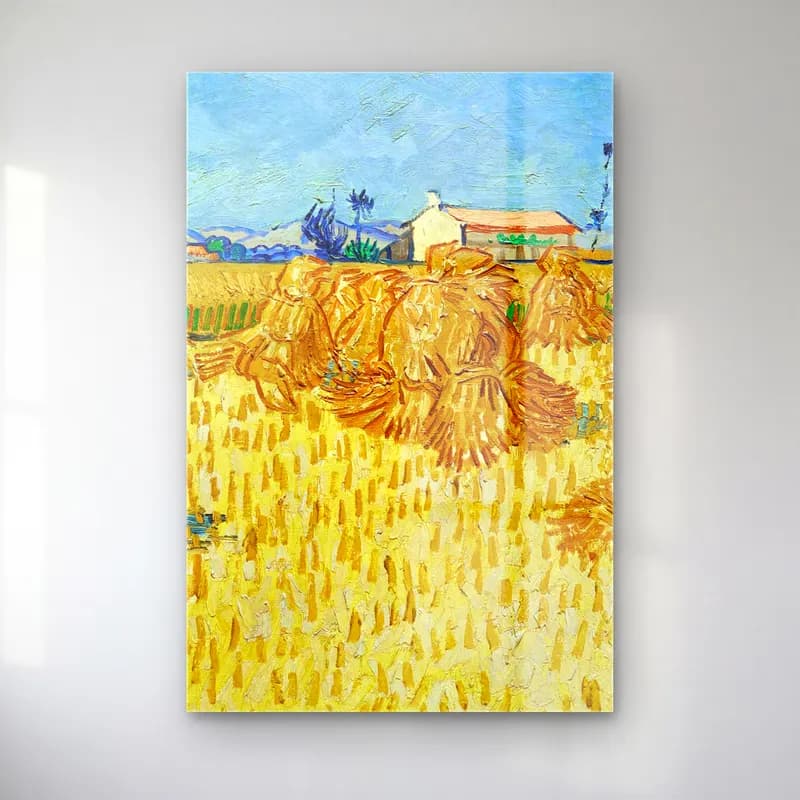 Vincent van Gogh – Ernte in der Provénce cam tablo — Vincent van Gogh – Ernte in der Provénce — empresyonist buğday tarlası