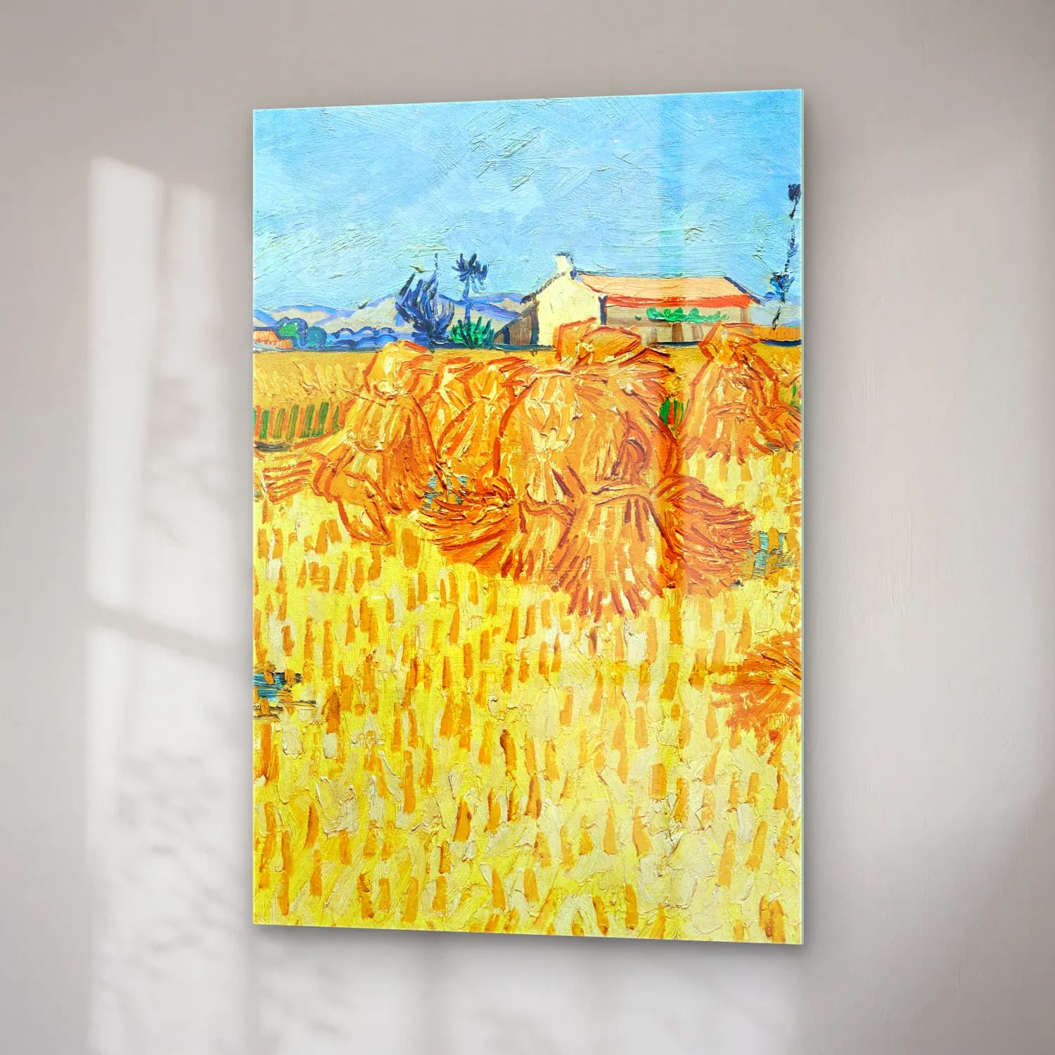 Vincent van Gogh – Ernte in der Provénce cam tablo — sağ açıdan görünüm