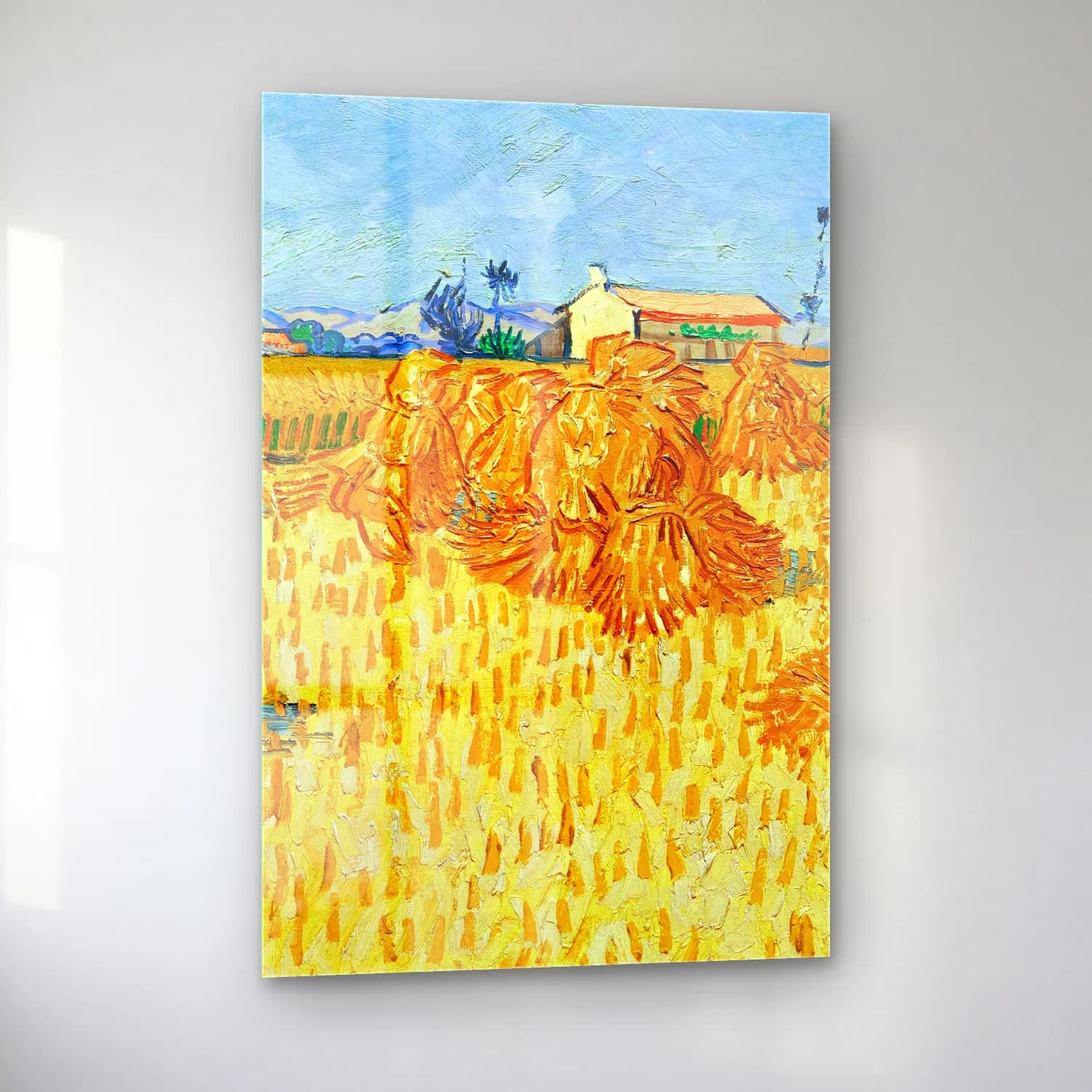 Vincent van Gogh – Ernte in der Provénce cam tablo — sol açıdan görünüm
