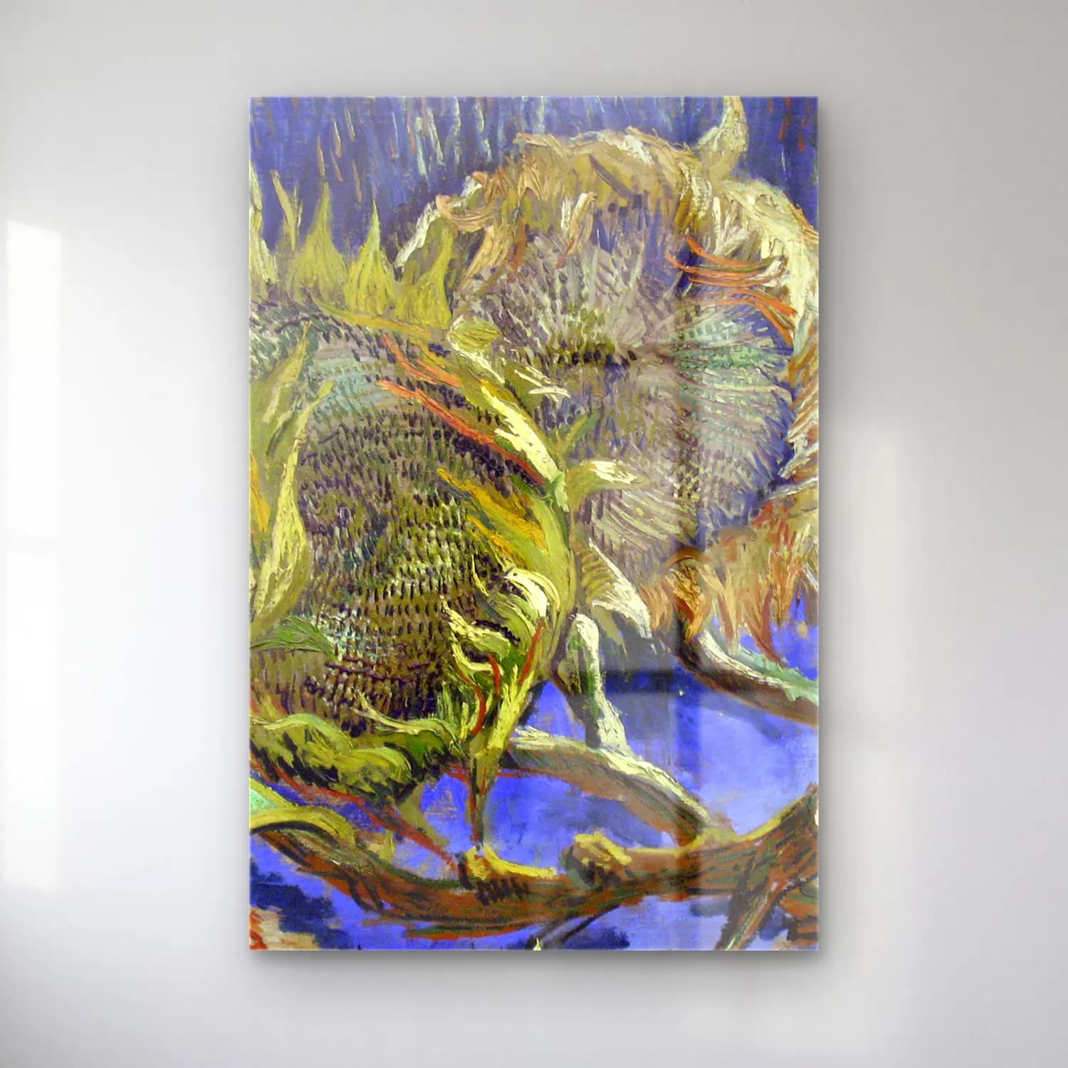 Vincent van Gogh – Four Withered Sunflowers cam tablo — Vincent van Gogh – Four Withered Sunflowers — empresyonist ayçiçekleri
