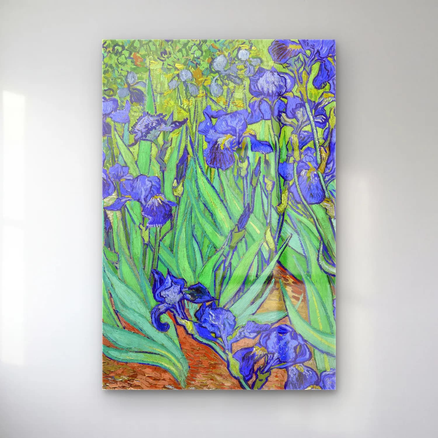 Vincent van Gogh – Irises cam tablo — Vincent van Gogh – Irises — empresyonist süsenler