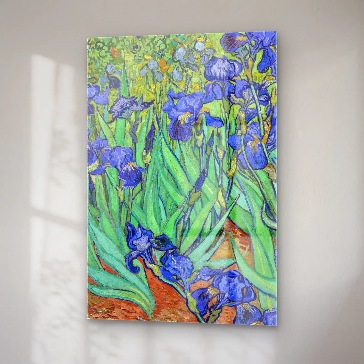 Vincent van Gogh – Irises cam tablo — sağ açıdan görünüm