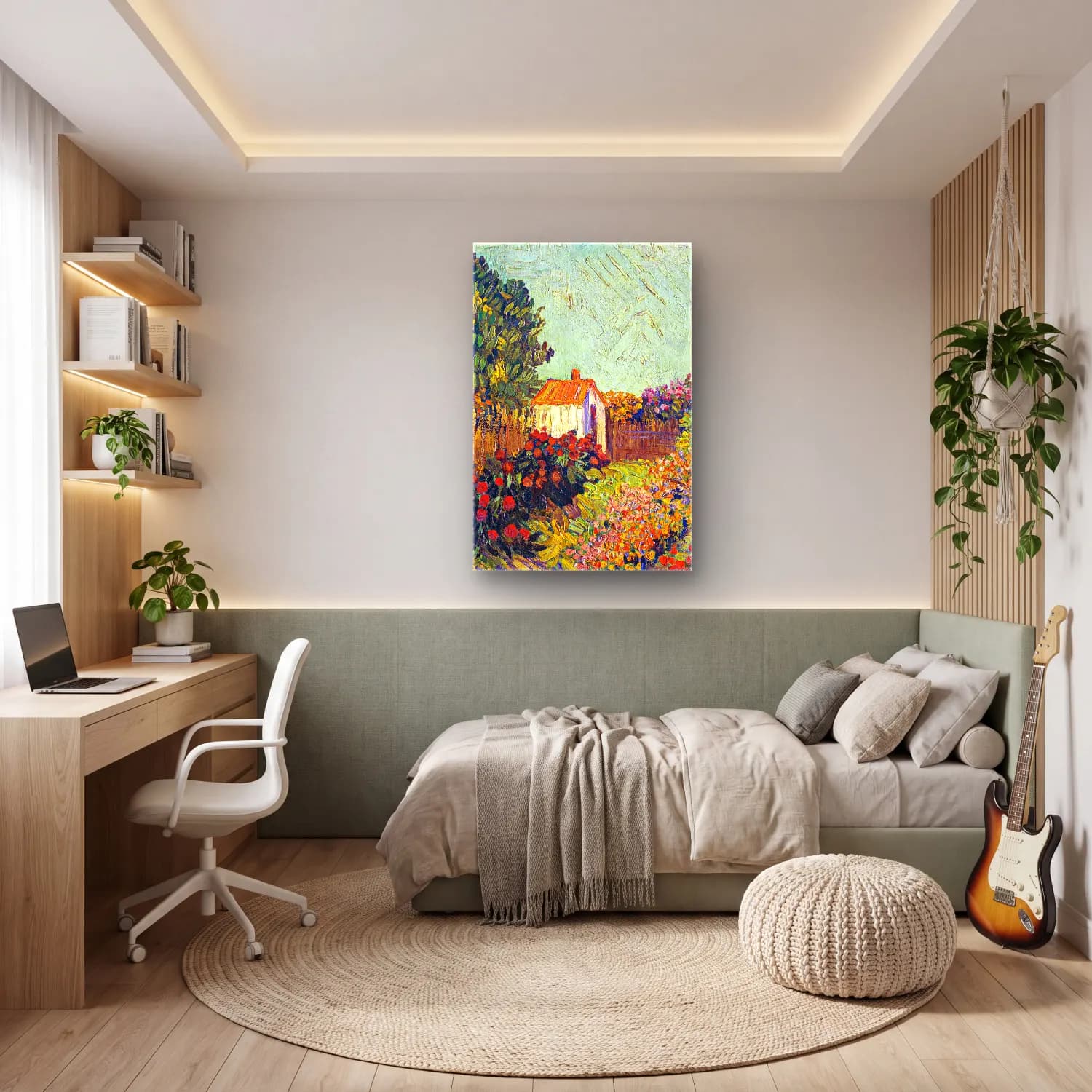 Vincent van Gogh – Landscape cam tablo — genç odasında